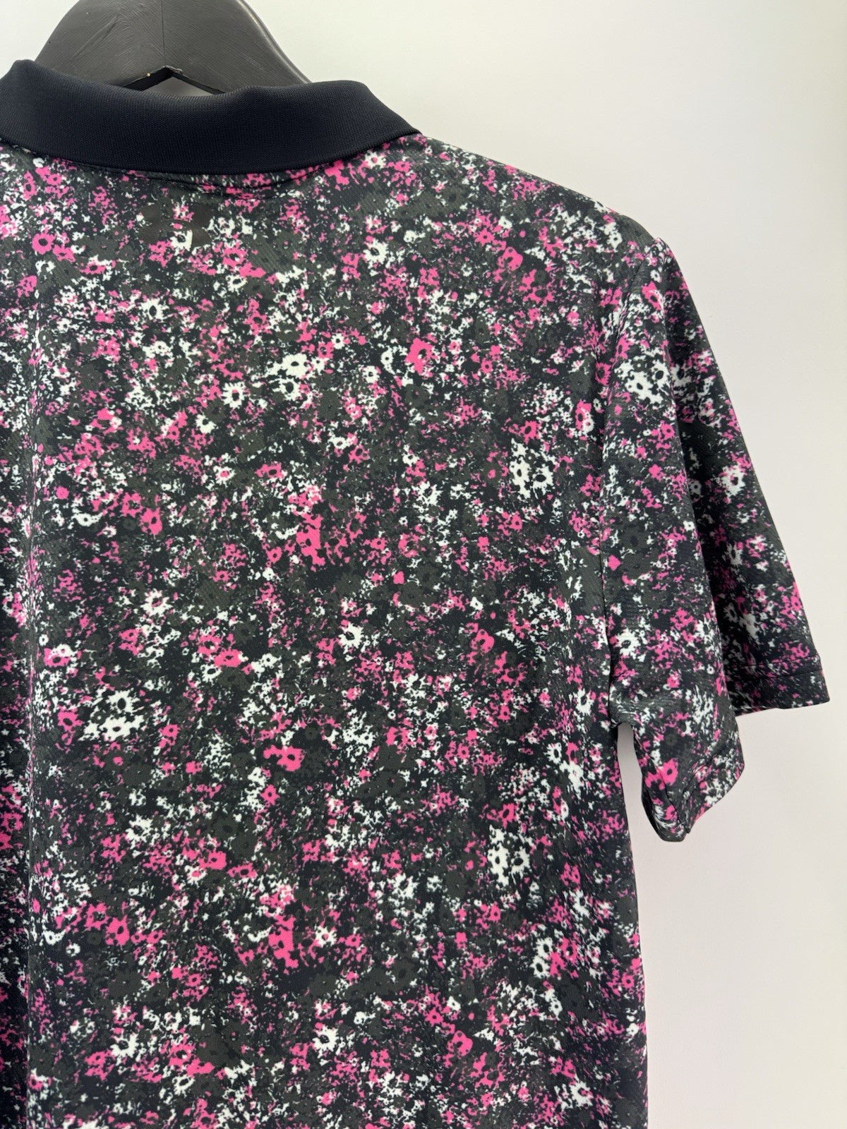 Juniors Boys Under Armour Floral Speckle Golf Polo Shirt Size UK Large /309827