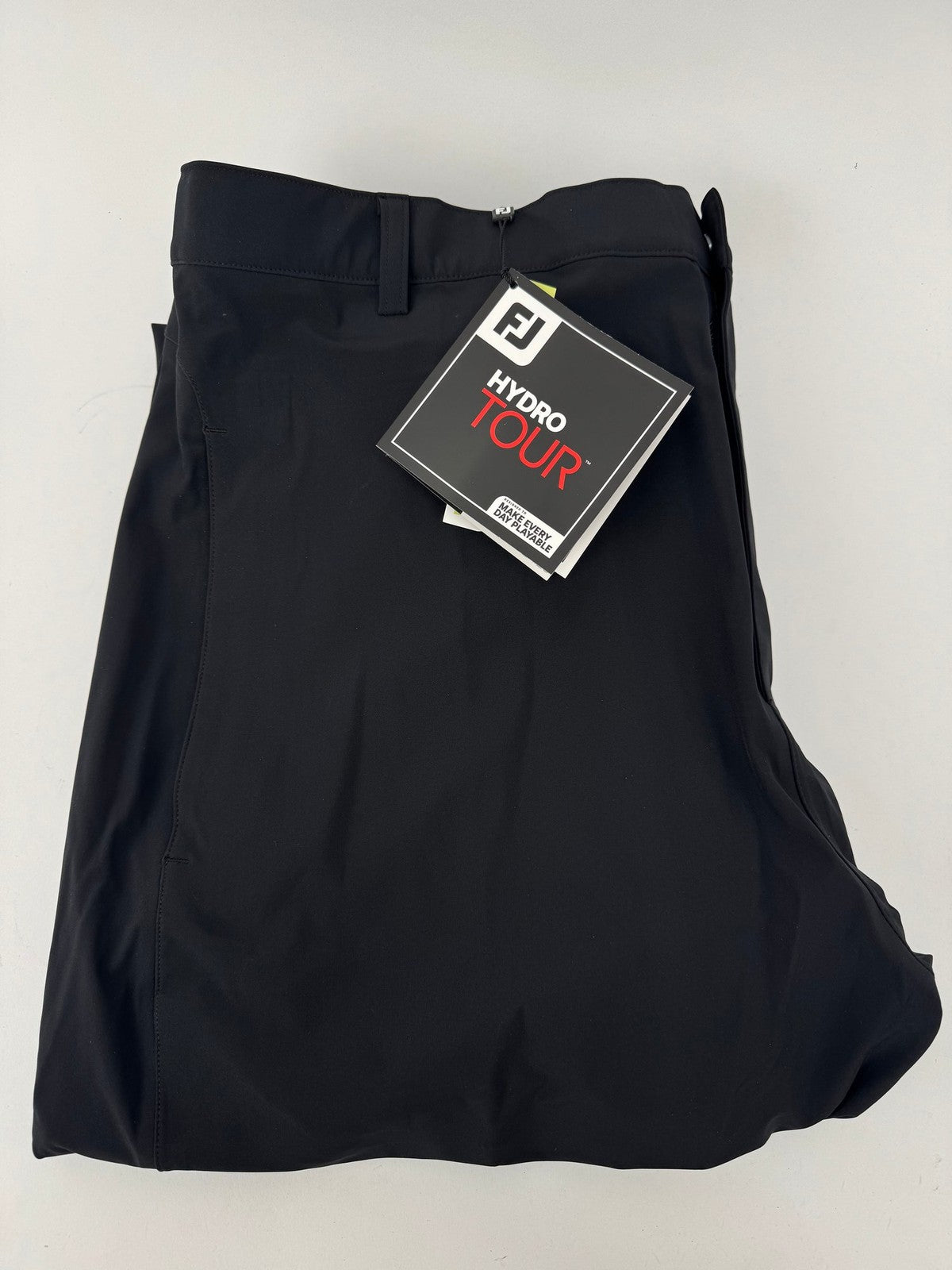 FootJoy HydroTour Trousers Men's 2XL Black Water Repellent Golf Pants/334450