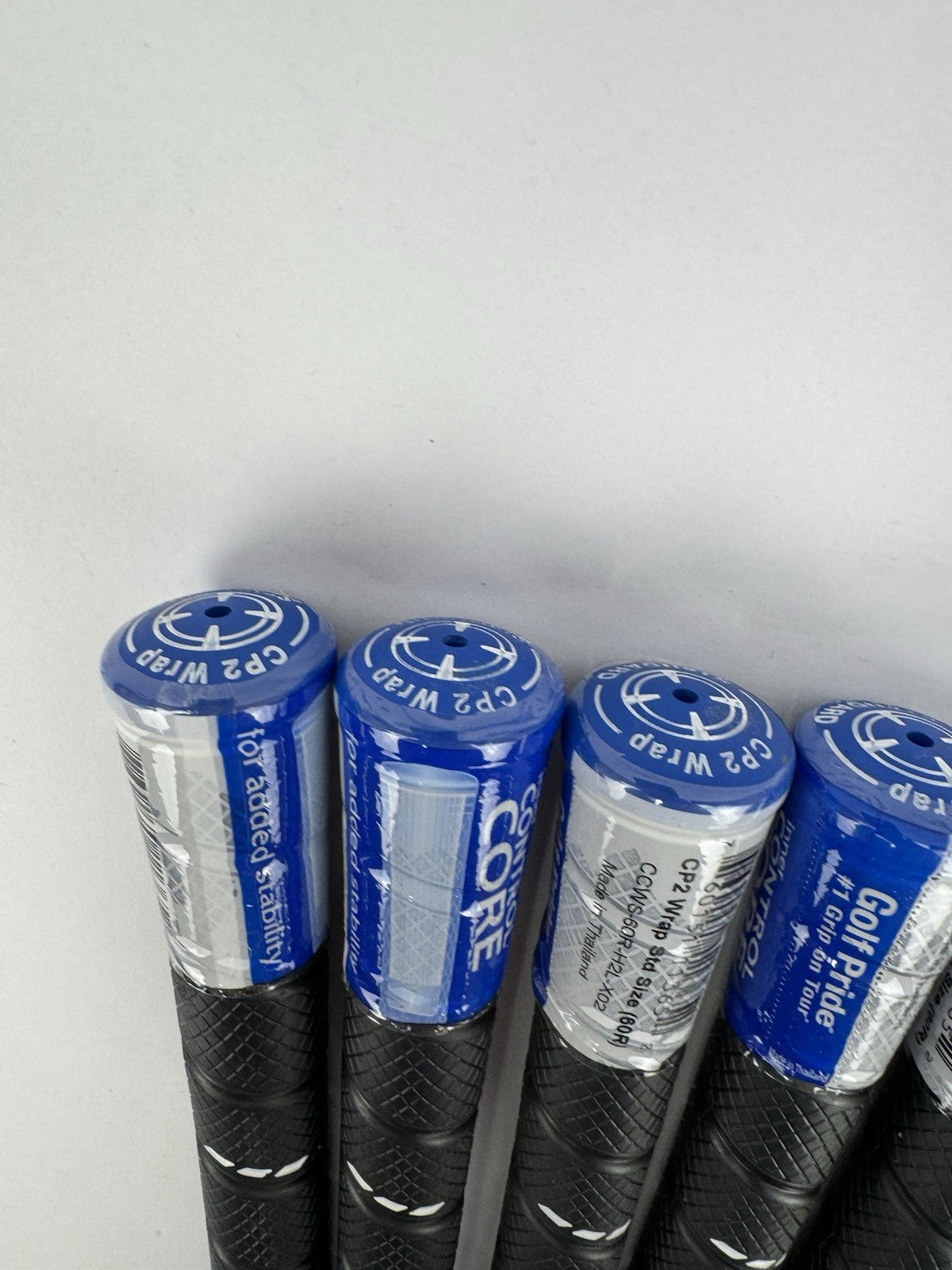 Golf Pride CP2 Wrap Golf Grips (6) Men’s Standard /Black/Blue /New /321377