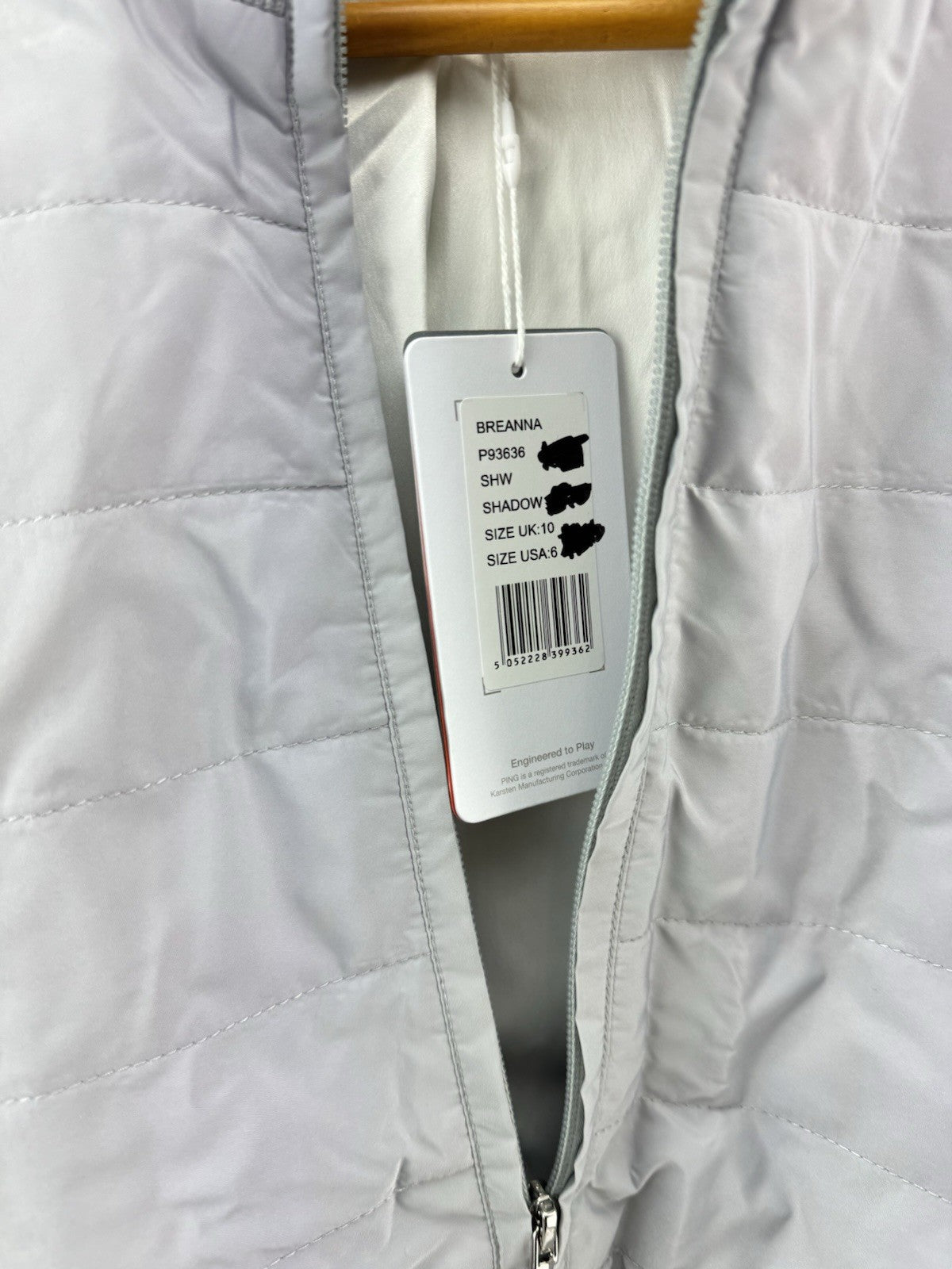 Ping Ladies Golf Jacket Breanna Hybrid Sweater Full Zip UK 10 /New /212078