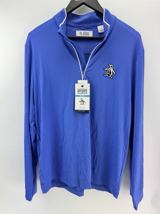 Original Penguin Golf Performance 1/4 Zip Earl Pullover Lightweight UK M /285430