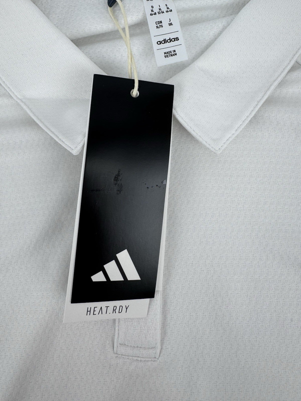 adidas Women’s Ultimate365 HEAT.RDY White Golf Polo Shirt Size XL/ 318028
