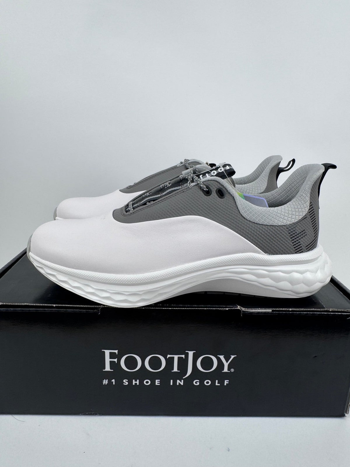 FootJoy Quantum Golf Shoes Men's UK Size 7.5 Grey White Comfort Foam/314250