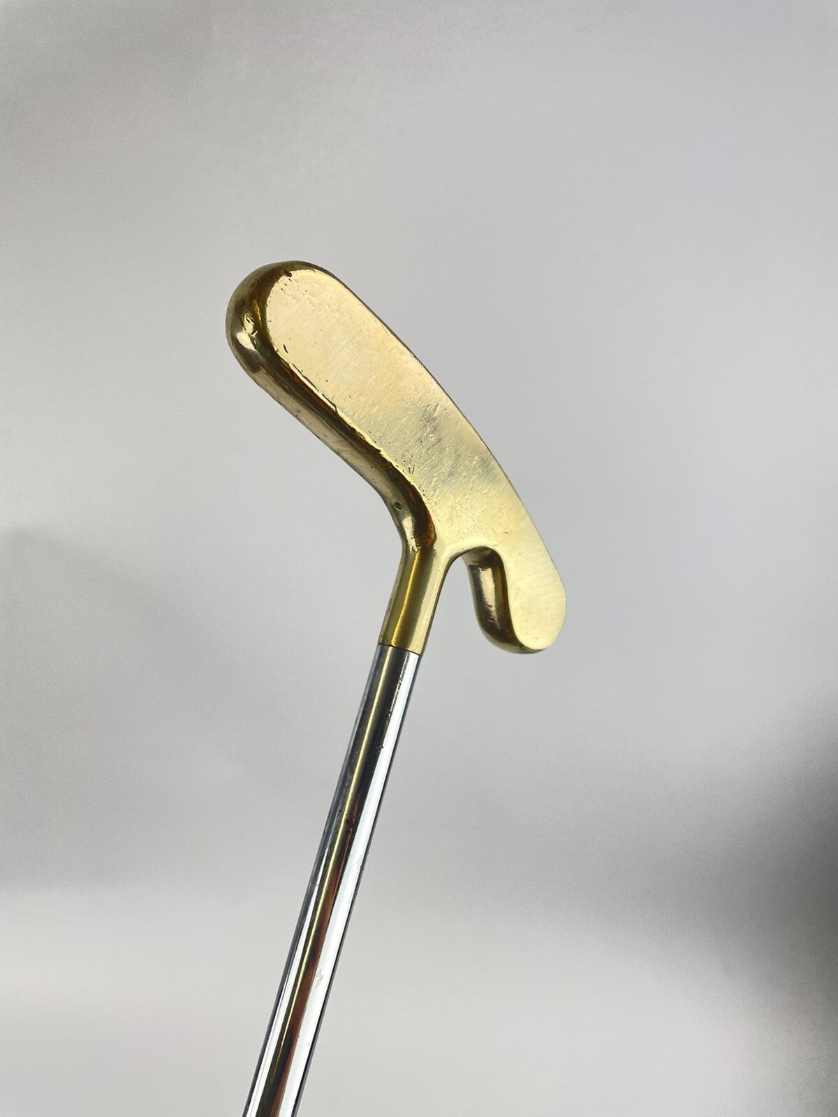 Brass Blade Golf Putter Trident TR-500 Two Way 34.5” Steel /New Grip /46657