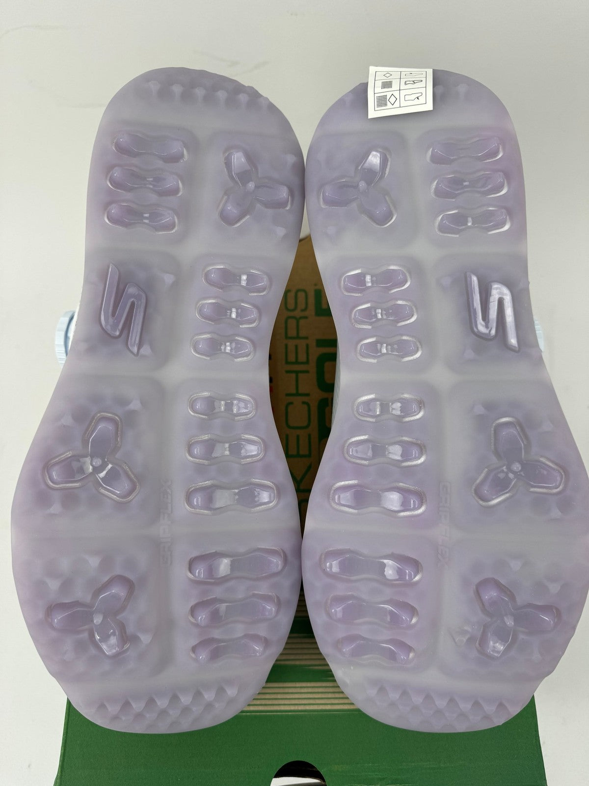 Skechers Go Golf Elite 5 Slip In Women's Size 3.5 White Lavender Arch Fit/349878