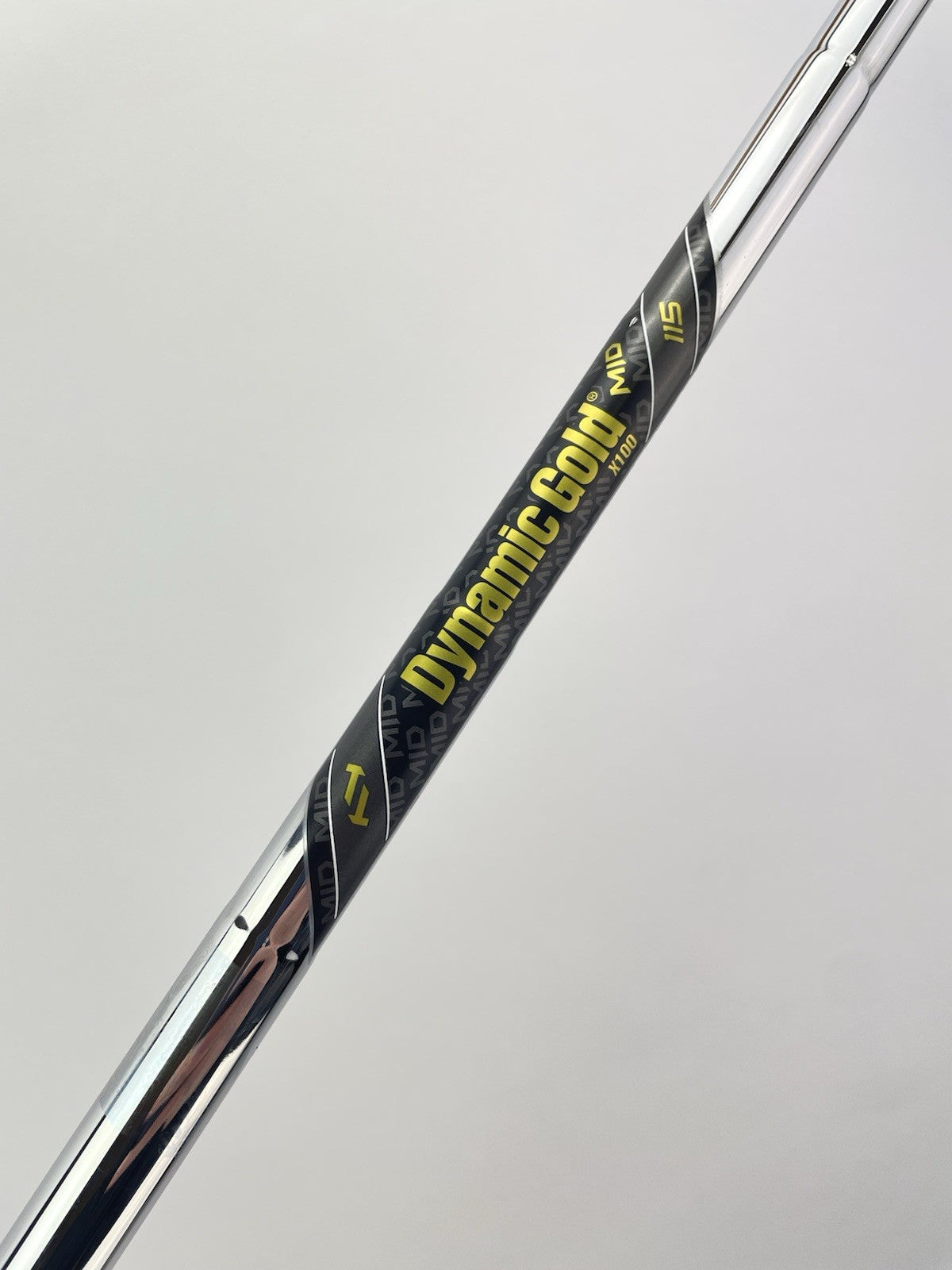 Dynamic Gold Mid 115 Iron Shaft X100 X Flex Steel 35” /0.355 Tapered /297480