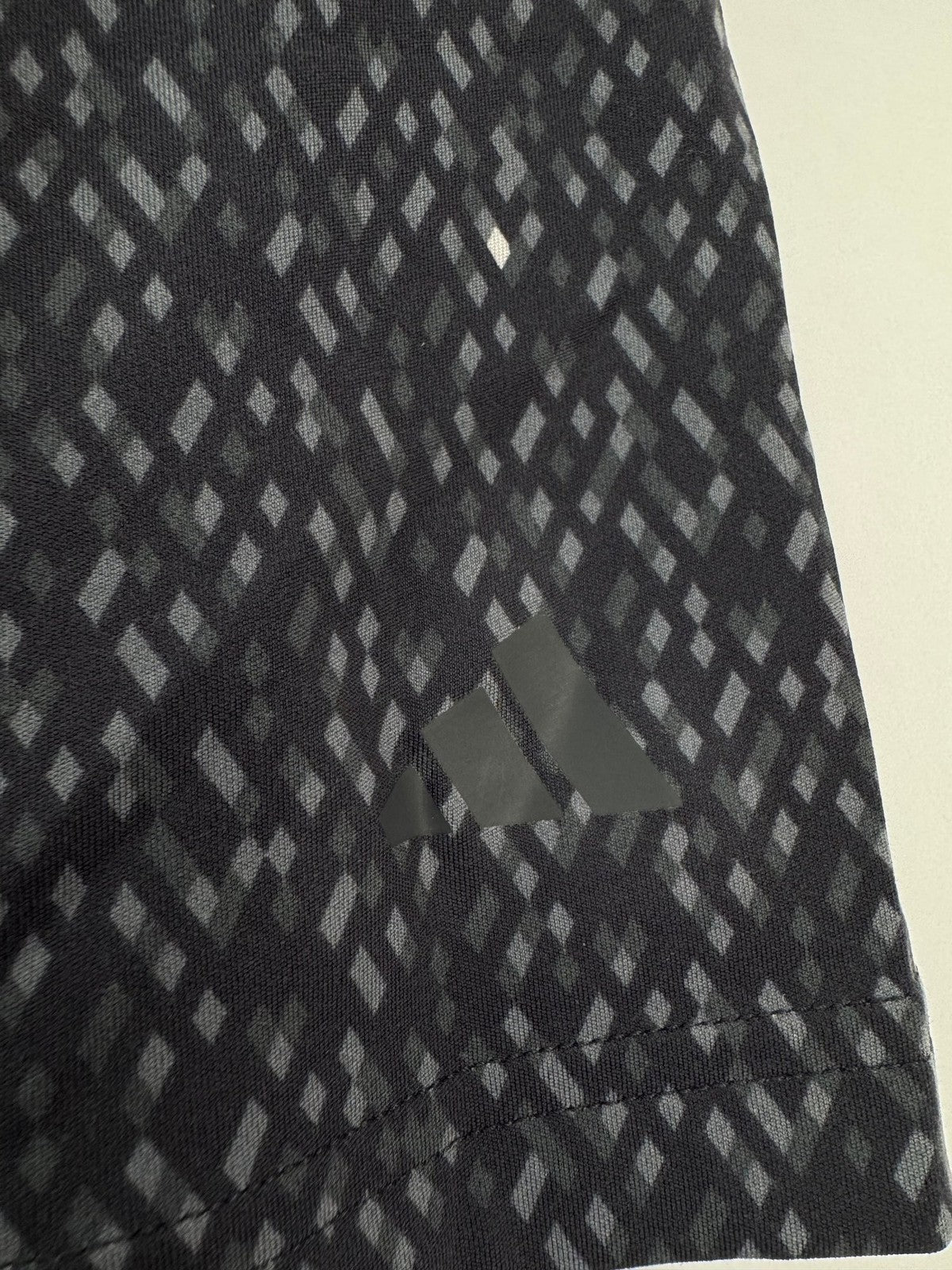 Adidas Ultimate365 Micro Argyle Print Polo Shirt Men's Large Black/329401