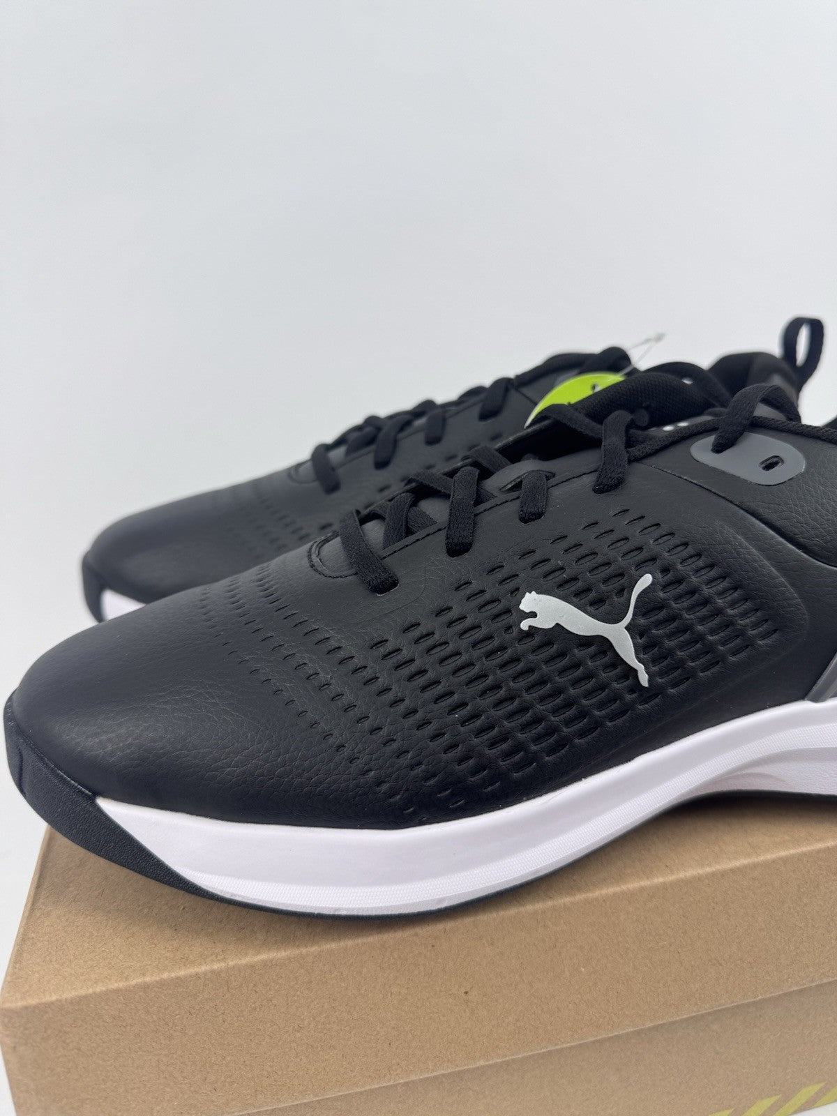 Puma Fusion Plus Spiked Golf Shoes Men's Size UK 7.5 Black Waterproof/320292