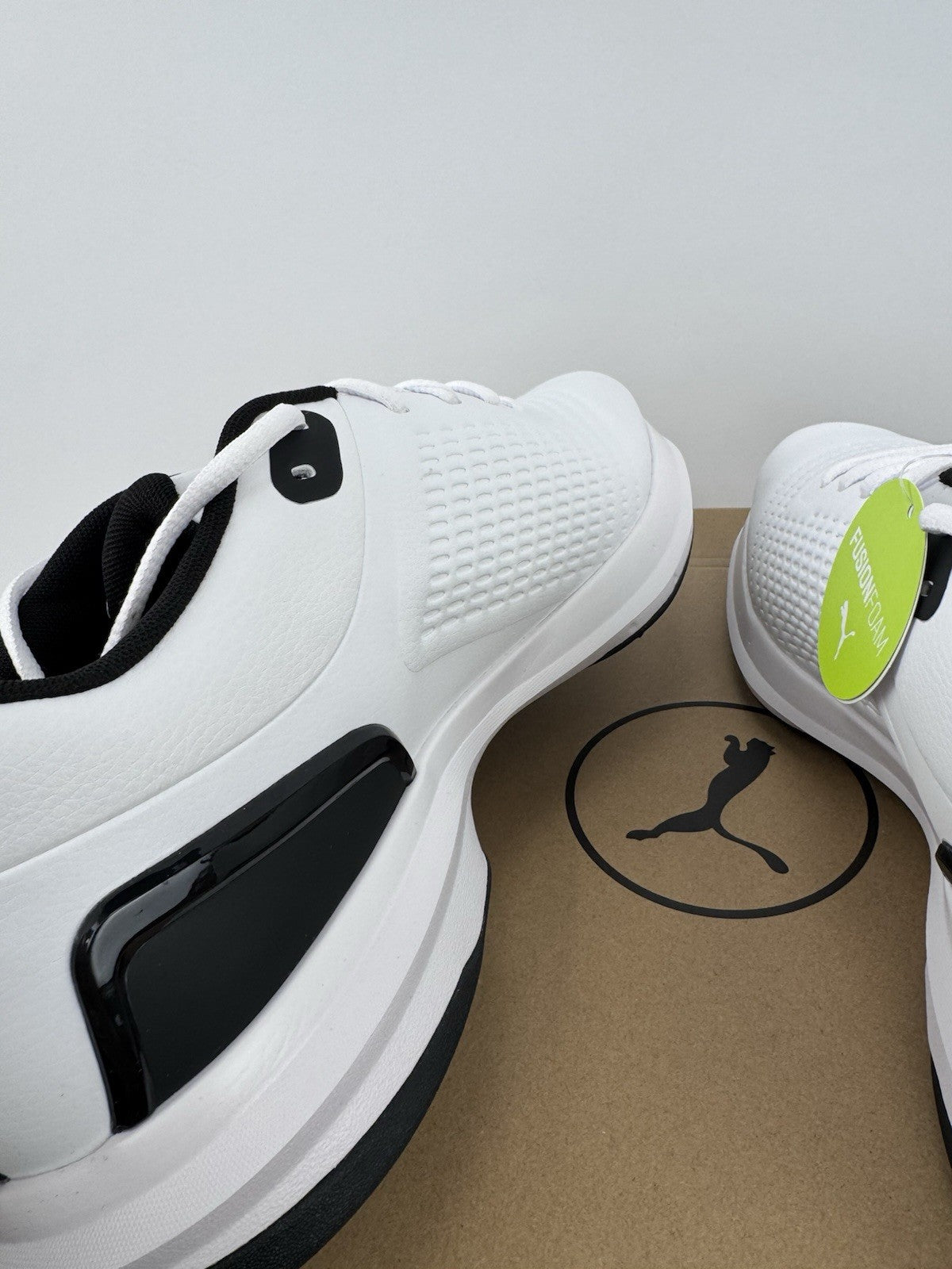 Puma Fusion Foam Fusion Plus Golf Shoes Mens Size UK 8 White Black Regular/321616