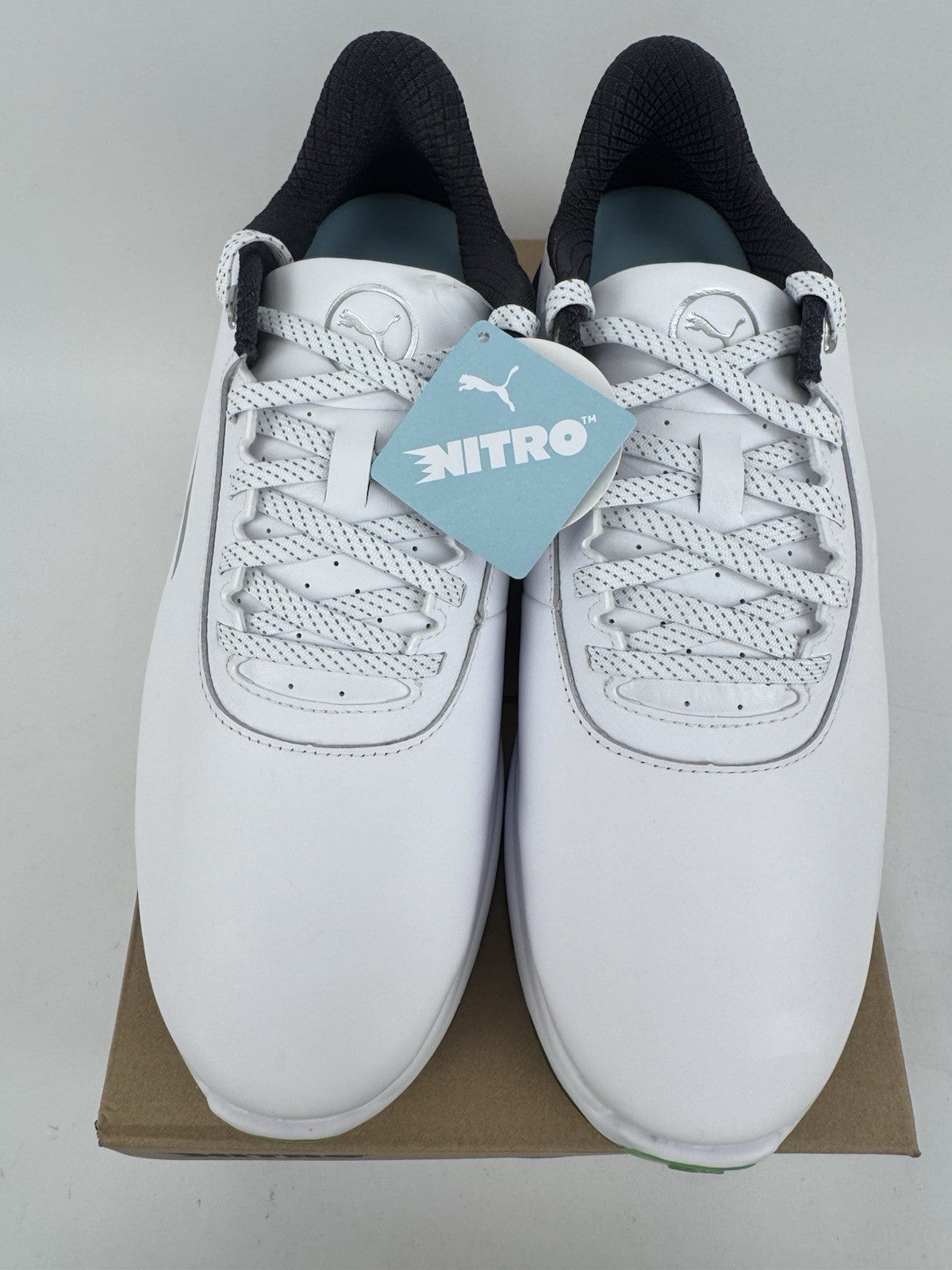Puma Phantomcat Nitro Men's Golf Shoes Size UK 9.5 White Black Fluro/319083