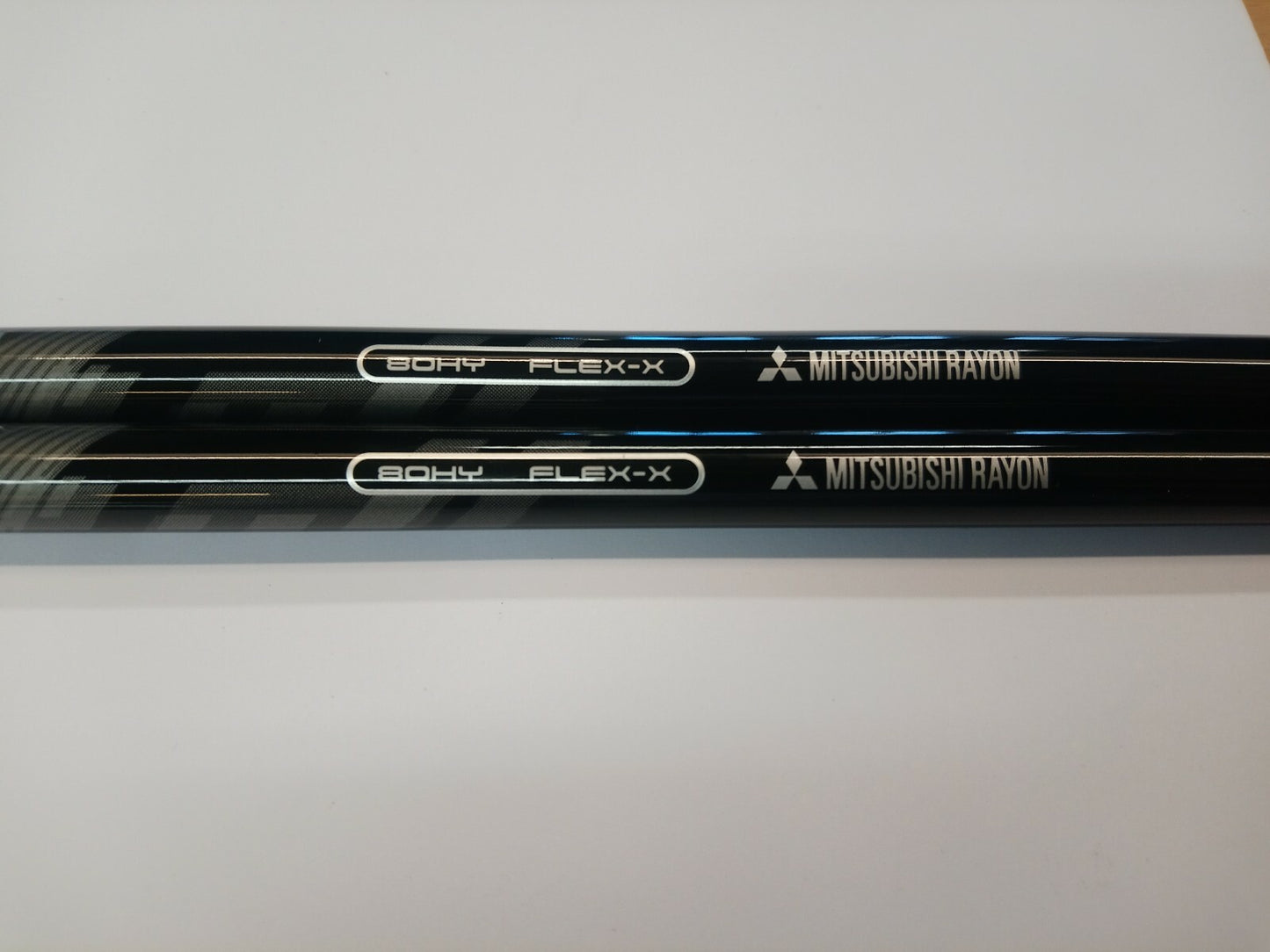 2 x Mitsubishi Rayon Kuro Kage 80 Hybrid Shaft Extra Stiff 42" 0.370 /2KKX421