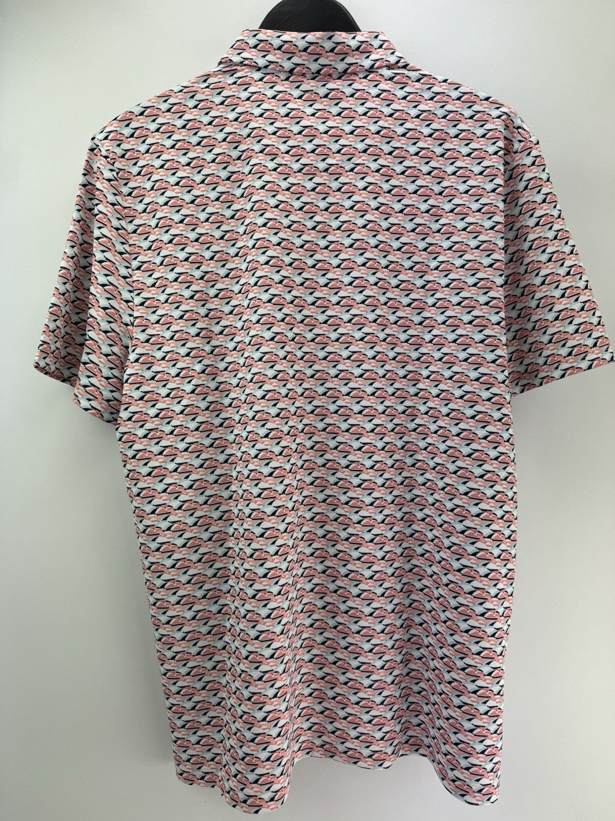 Men’s Original Penguin Layered Umbrella Print Polo Shirt Size Medium/ 311128
