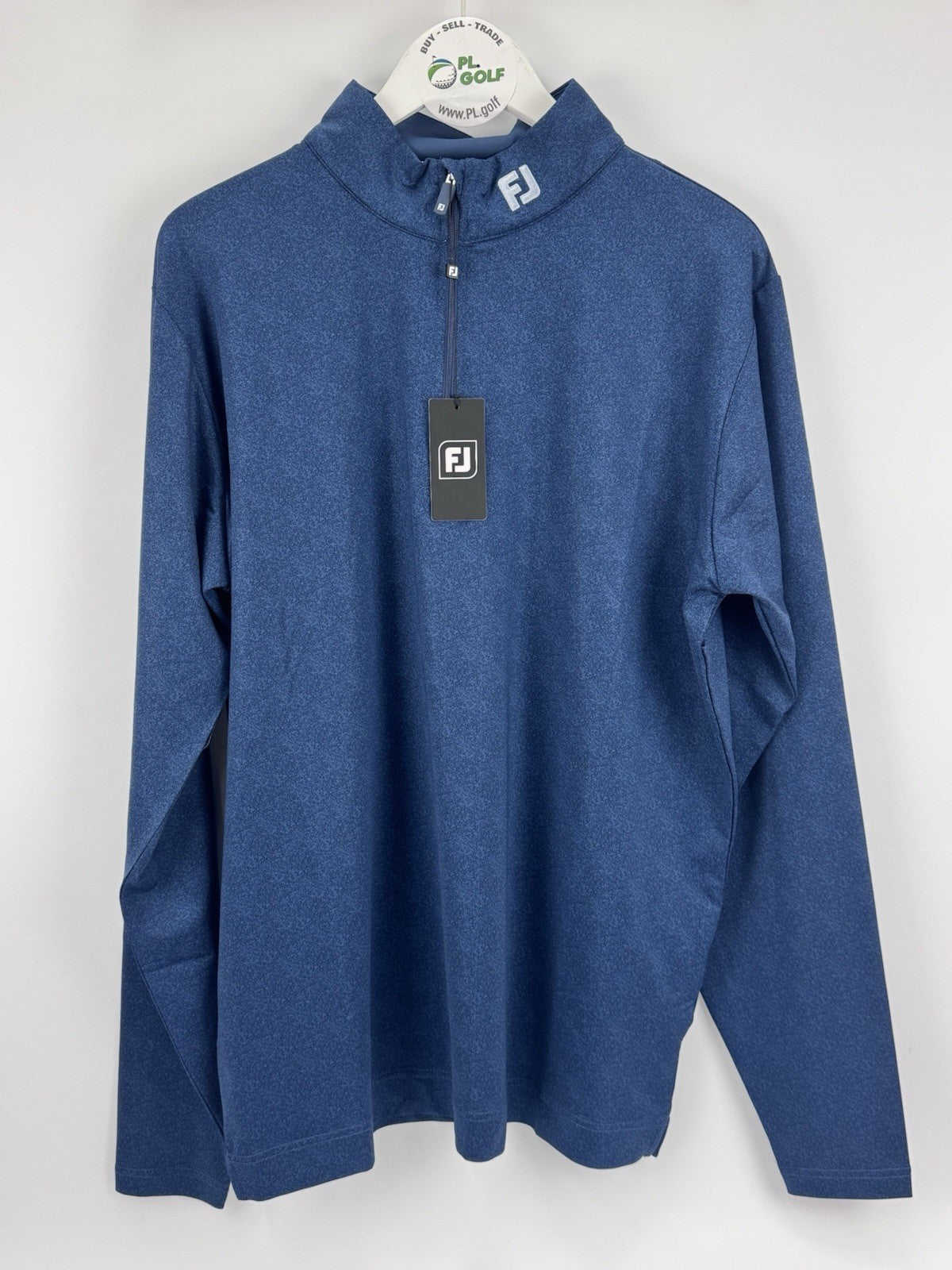 FootJoy Speckle Print Chill-Out Golf Pullover Men's Size Large/ Navy Blue/ 317112