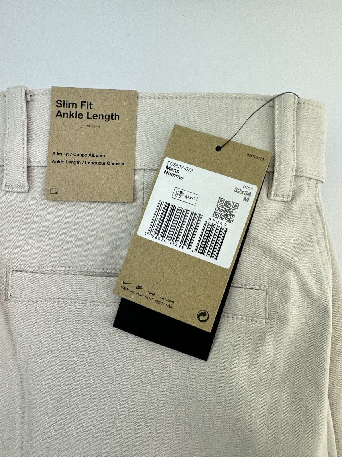 Nike Golf Trousers Tour Repel Chino Slim Fit W32 L34 /New /252435