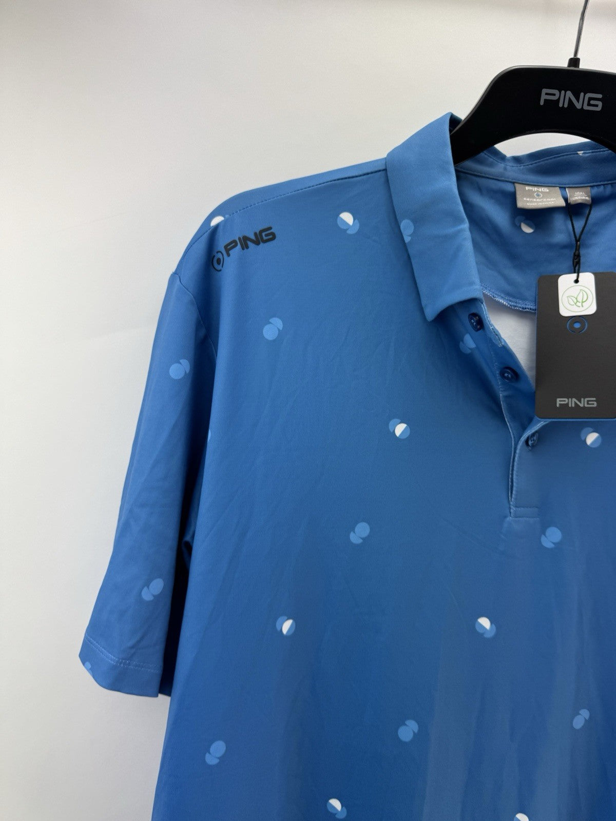 Ping Golf Mens Polo Shirt Two Tone UK XL /Short Sleeve /Blue /New /275612