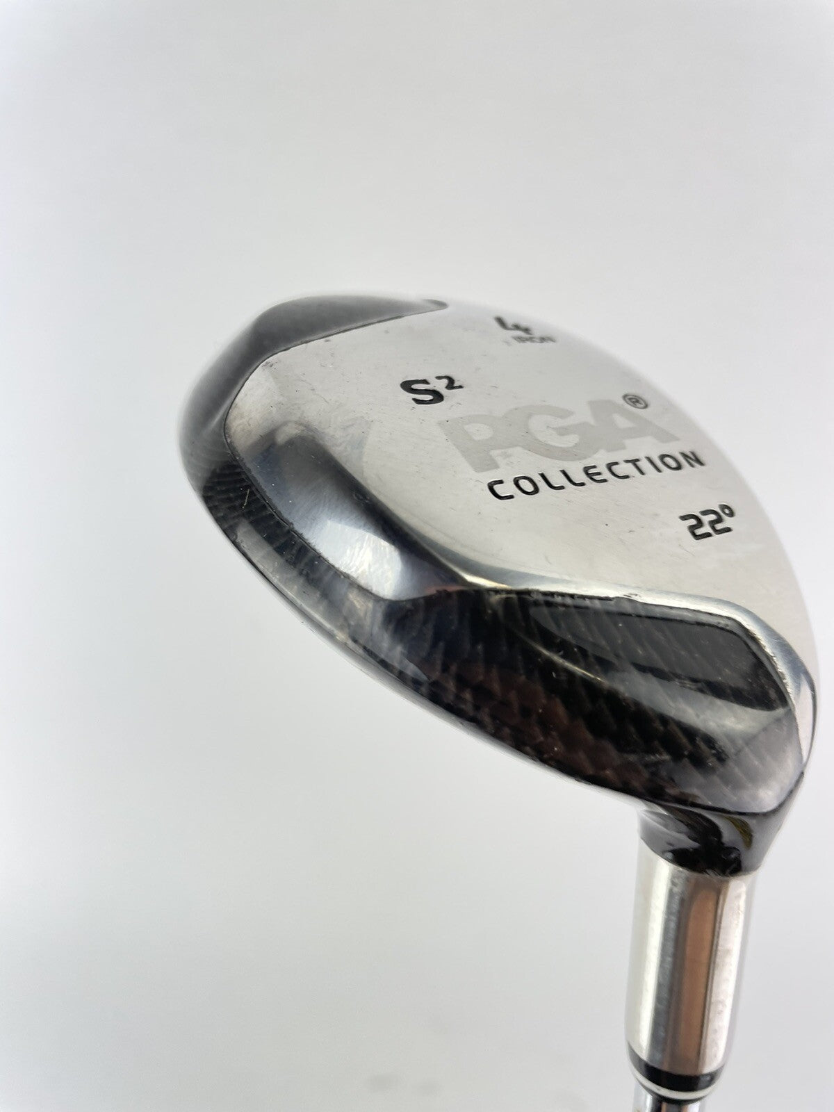 PGA Golf 4 Hybrid 22* Carbon Crown Regular Steel /Right Handed /New Grip /121721