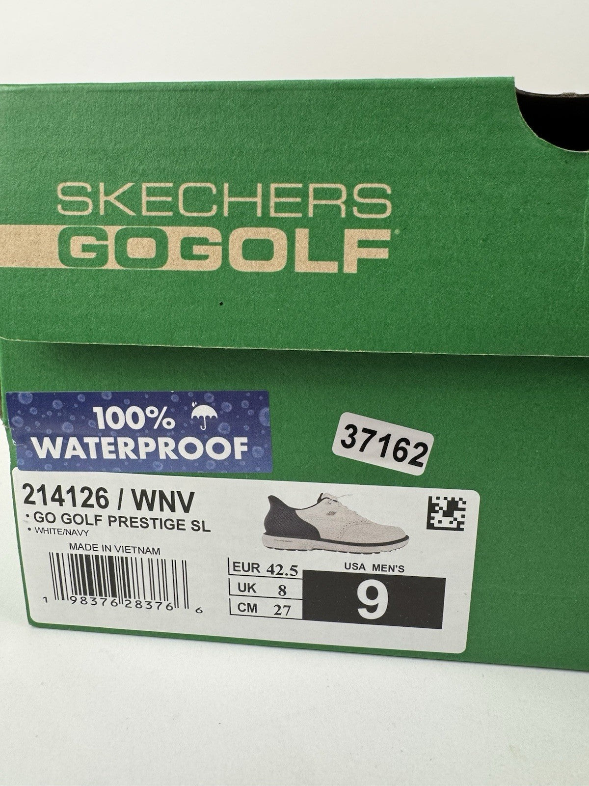 Skechers Go Golf Prestige SL Mens Golf Shoes Size UK 8 Waterproof White/371626