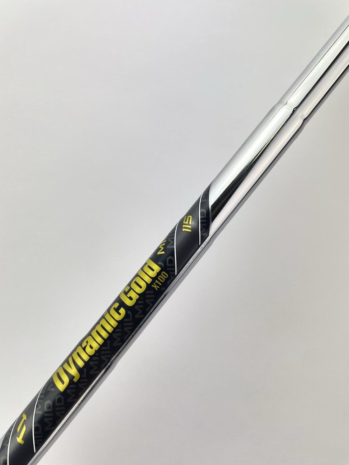 Dynamic Gold Mid 115 Iron Shaft X Flex Steel 35.25” /0.355 Tapered /282086