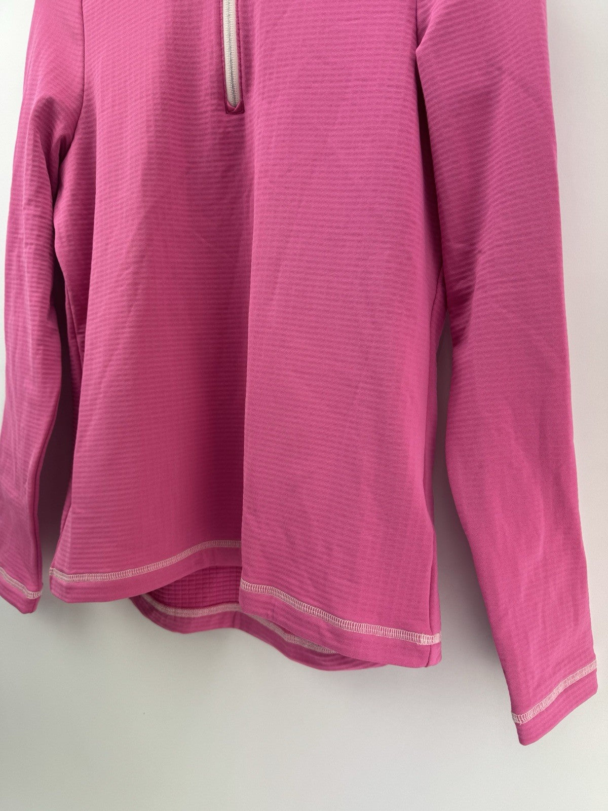 Ping Sonya Zip Neck Ladies Pullover Sweater Size 10/ Flamingo Pink/ New/ 309113