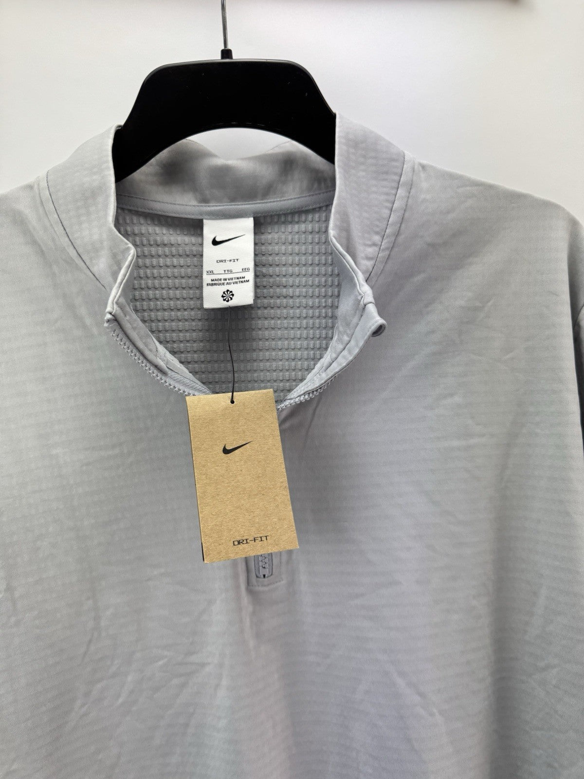 Nike Golf Pullover Victory 1/2 Zip /Light Grey /UK XXL /Light Grey /New /276903