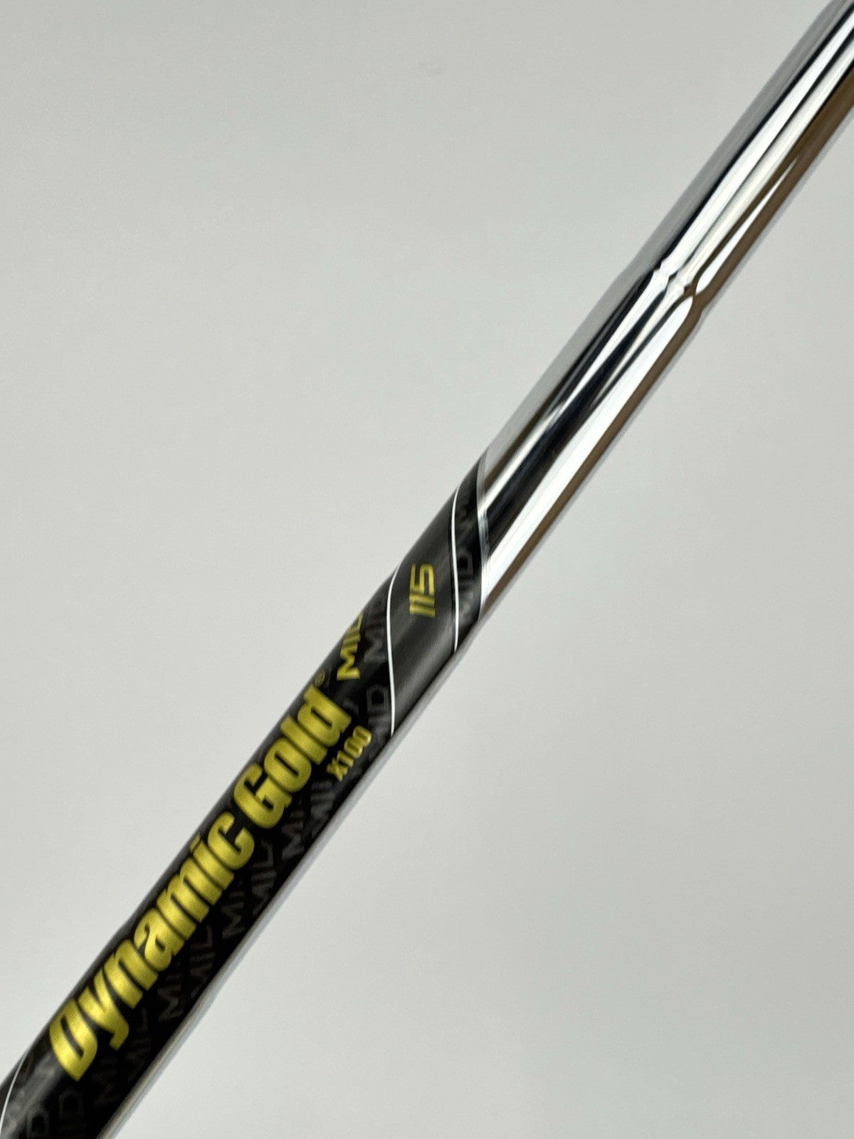 Dynamic Gold 115 Iron Shaft MID X100 X Flex Steel 35" /0.370 Parallel /326727