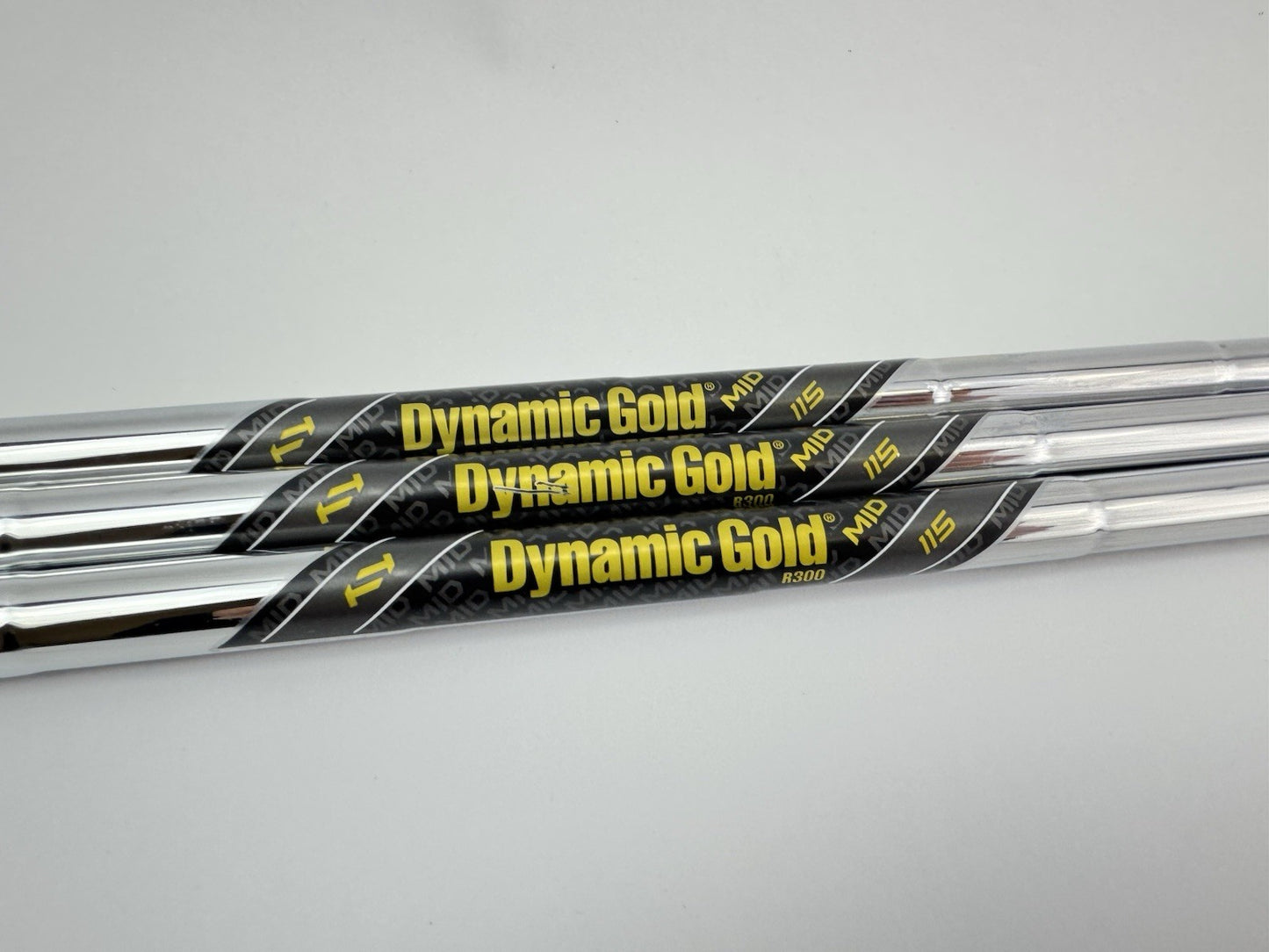 Dynamic Gold Wedge Shaft Set (3) Mid 115 R300 Regular Steel /0.355 Tapered/306362