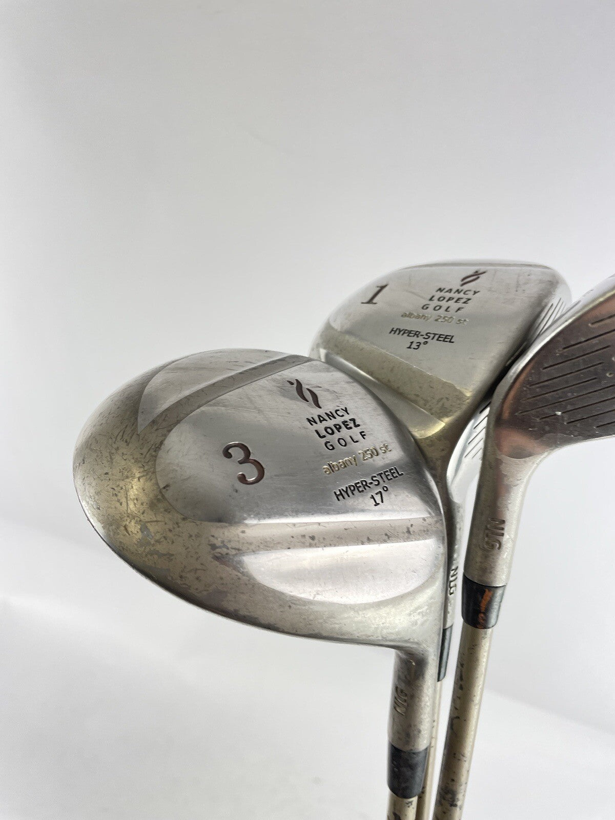 Nancy Lopez Driver Fairway Set 1,3&7 Ladies Graphite /Right /New Grips /95541
