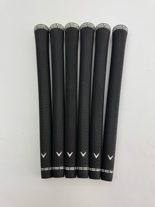 Golf Pride Midsize Tour Velvet 360 Soft Grips (6) Black /Grey /Pulled /336990