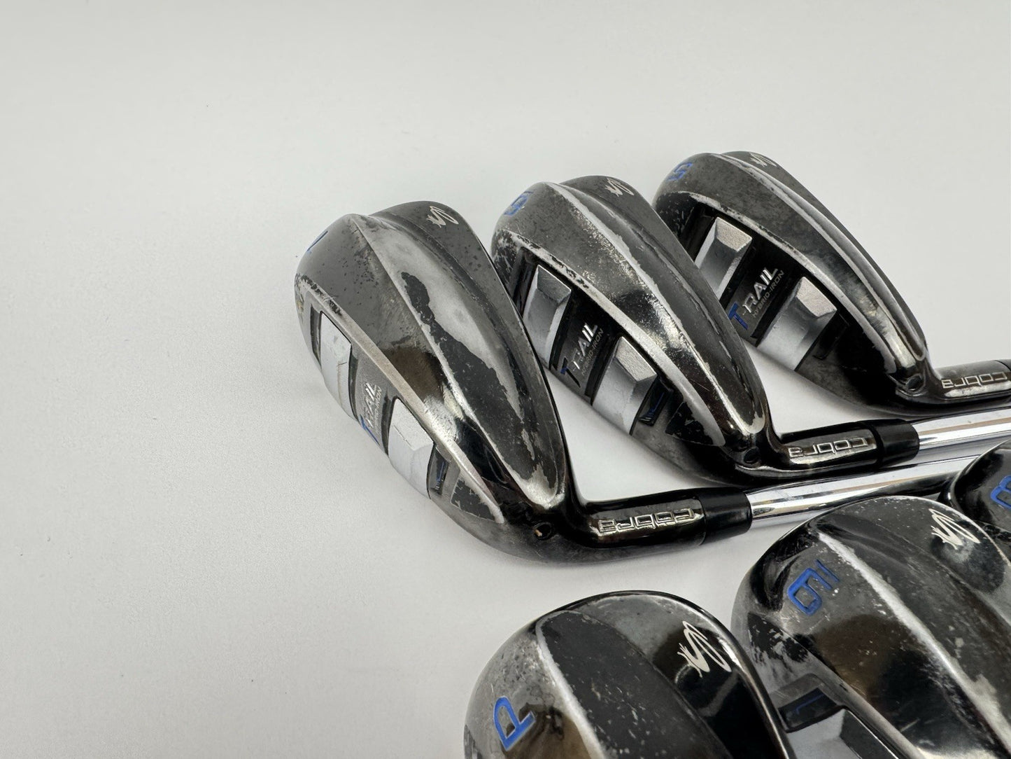 Cobra T Rail Irons Left Handed 5-PW Regular Flex Steel /Midsize Grips /356064