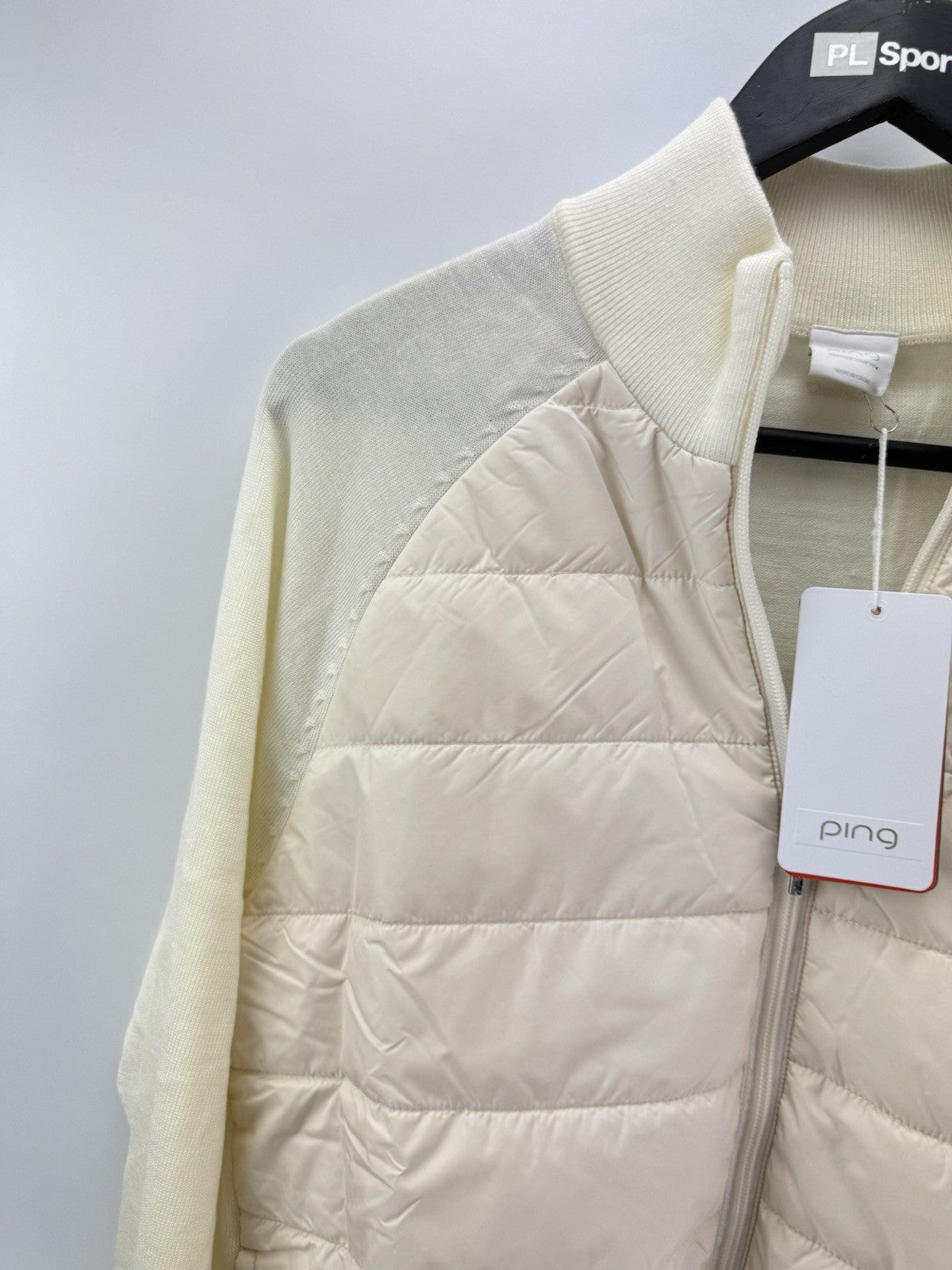 Ping Golf Ladies Jacket Fran Hybrid Full Zip UK 14 /Cream /New /279766