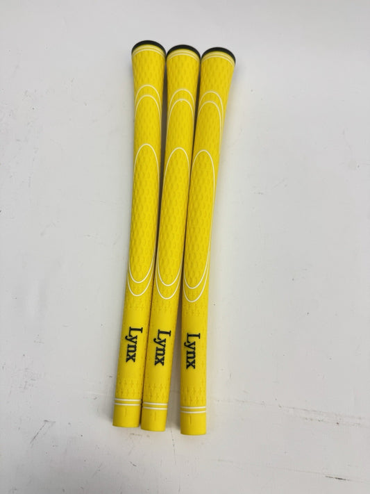 Lynx Golf Grips (3) Men’s Standard /Yellow/Black /New /220700