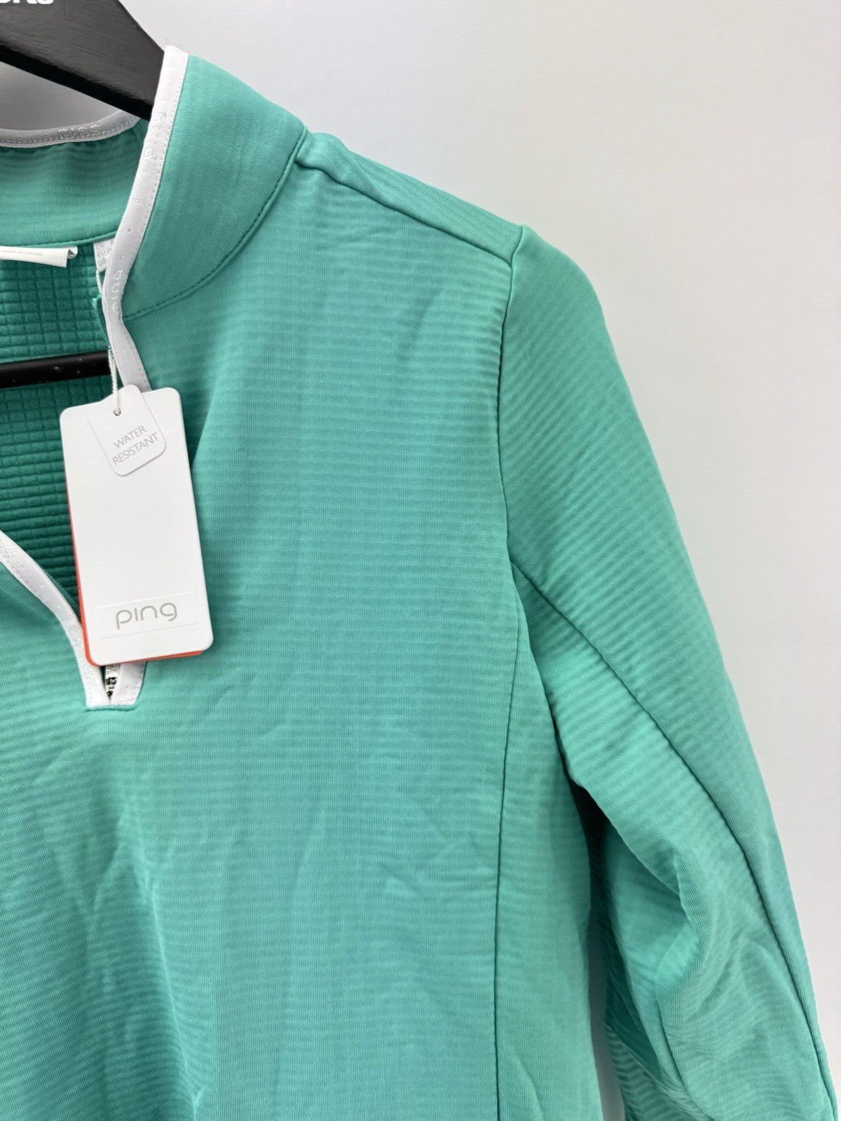 Ping Golf Ladies Abigale Pullover Size UK 8 /1/4 Zip /Aqua /New /285414