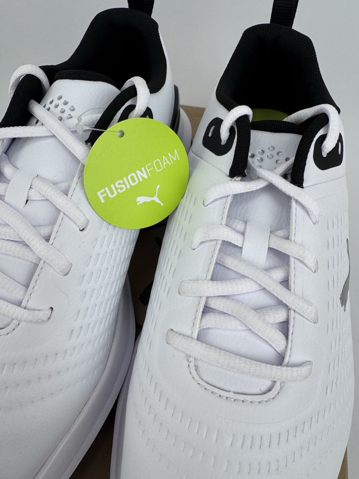 Puma Fusion Foam Fusion Plus Golf Shoes Mens Size UK 8  White Black/318604