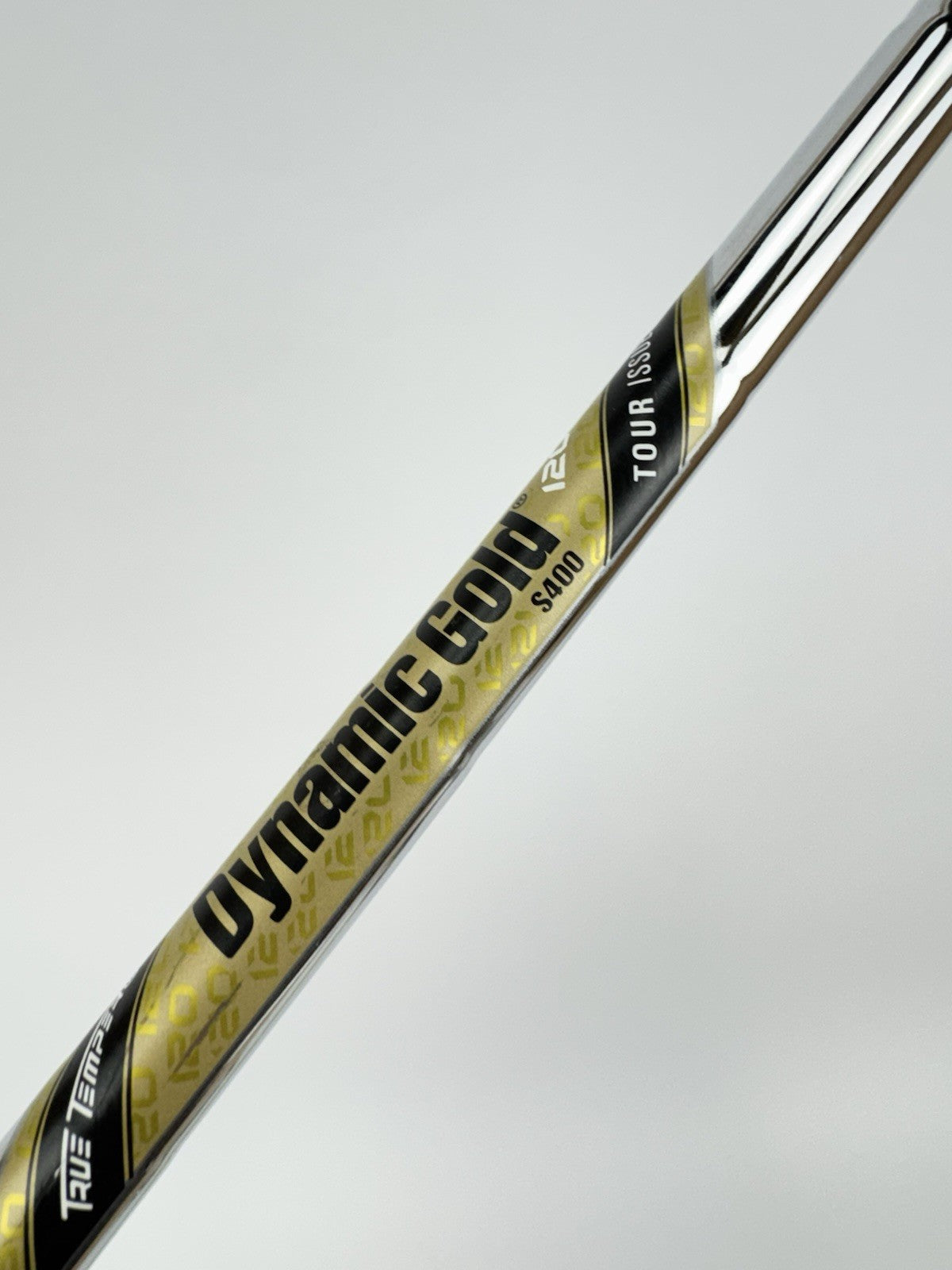 Dynamic Gold 120 Iron Shaft S400 Stiff Flex Steel 35.75” /0.355 Tapered /327585