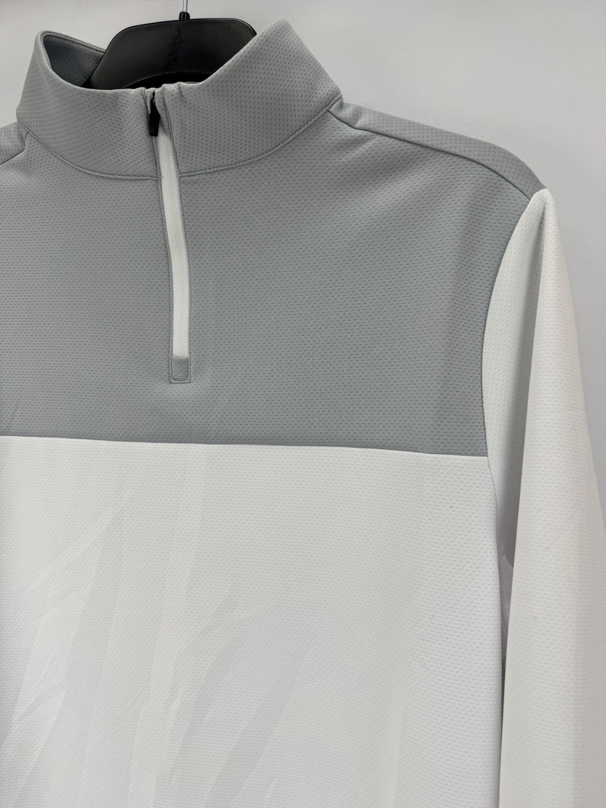 PING Kinver 1/4 Zip Pullover Sweatshirt Men's Large White Pearl Grey/372272