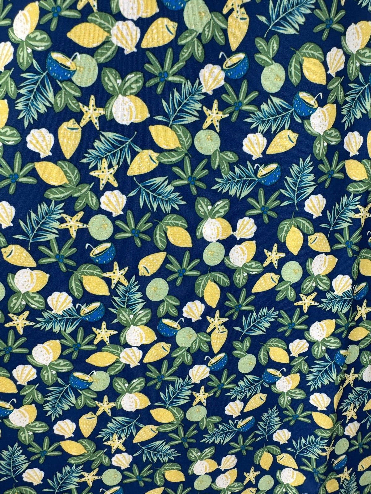 Original Penguin Galaxy Blue Short Sleeve Polo Mens Large Floral Pattern/352944