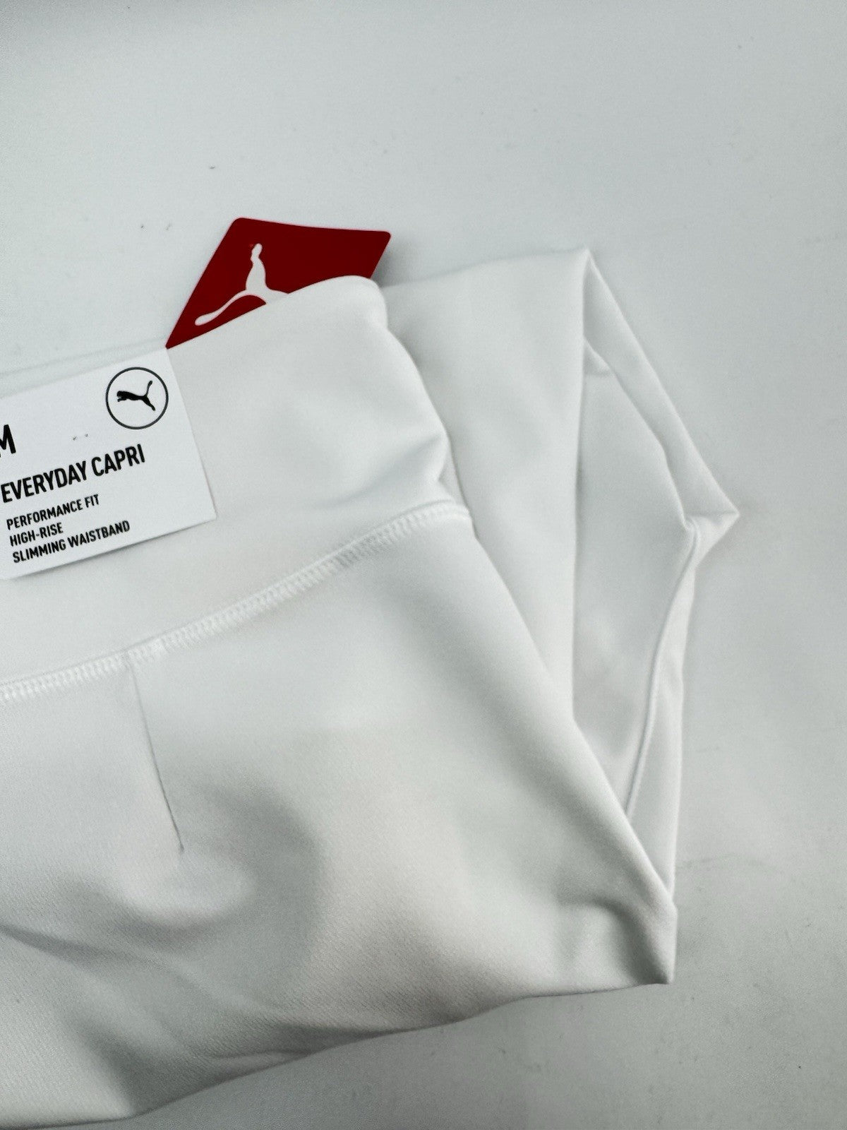 Womens Puma Golf Everyday Capri Trousers White Size UK M High-Rise /300843