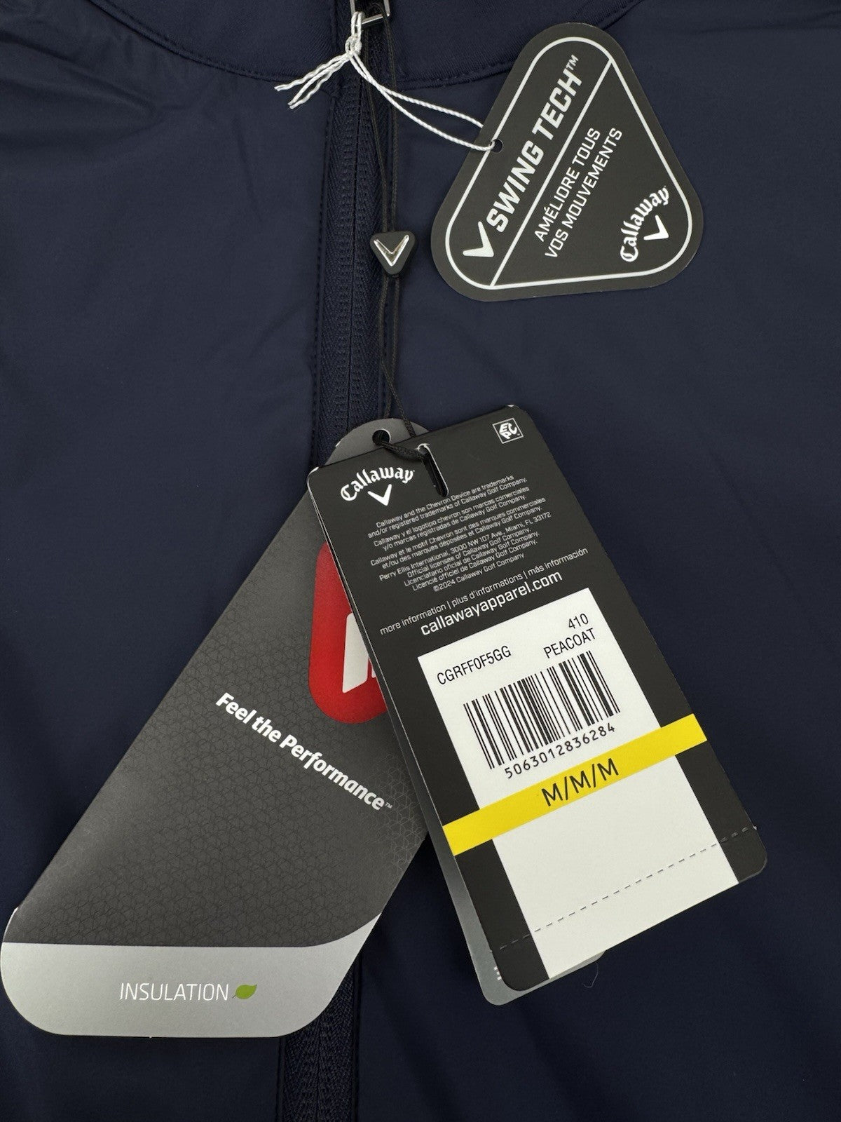 Callaway Weather Series Golf Wind Jacket Men's Size Medium Insulated/323875