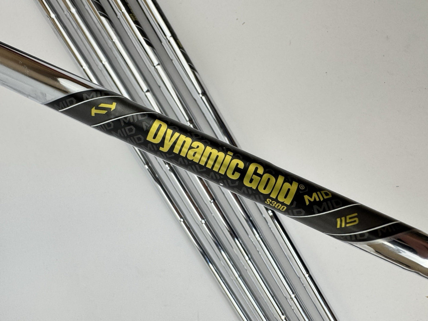Sub 70 TAII Irons 5-PW Forged Blackout Mid 115 S300 Stiff Flex Steel /New /351599