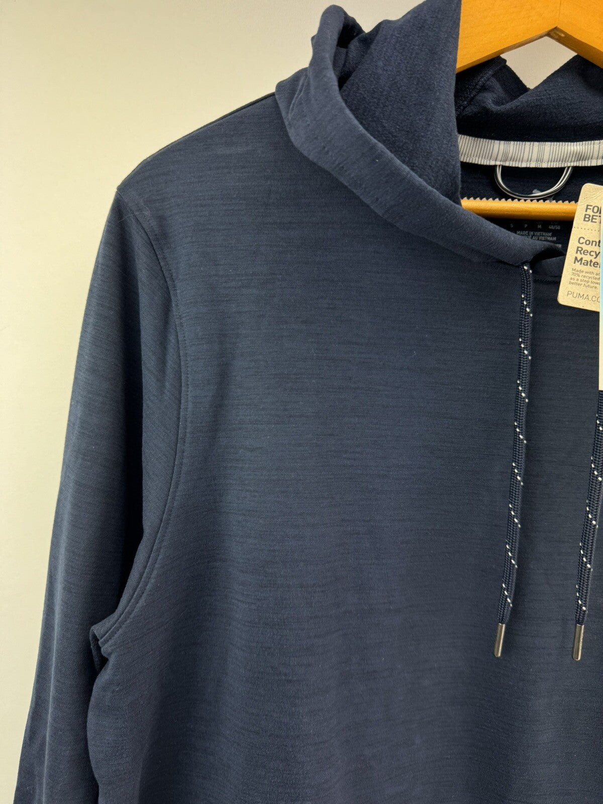 Puma Golf Mens Hoodie Cloudspun Patch UK Medium /Navy /New /207633