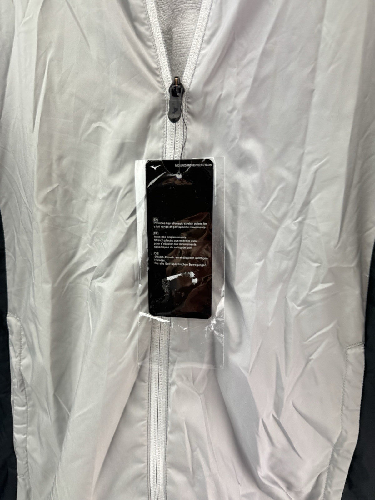 Mizuno Motion Golf Jacket Move Tech Lined Full Zip UK Small /Grey /New /286526