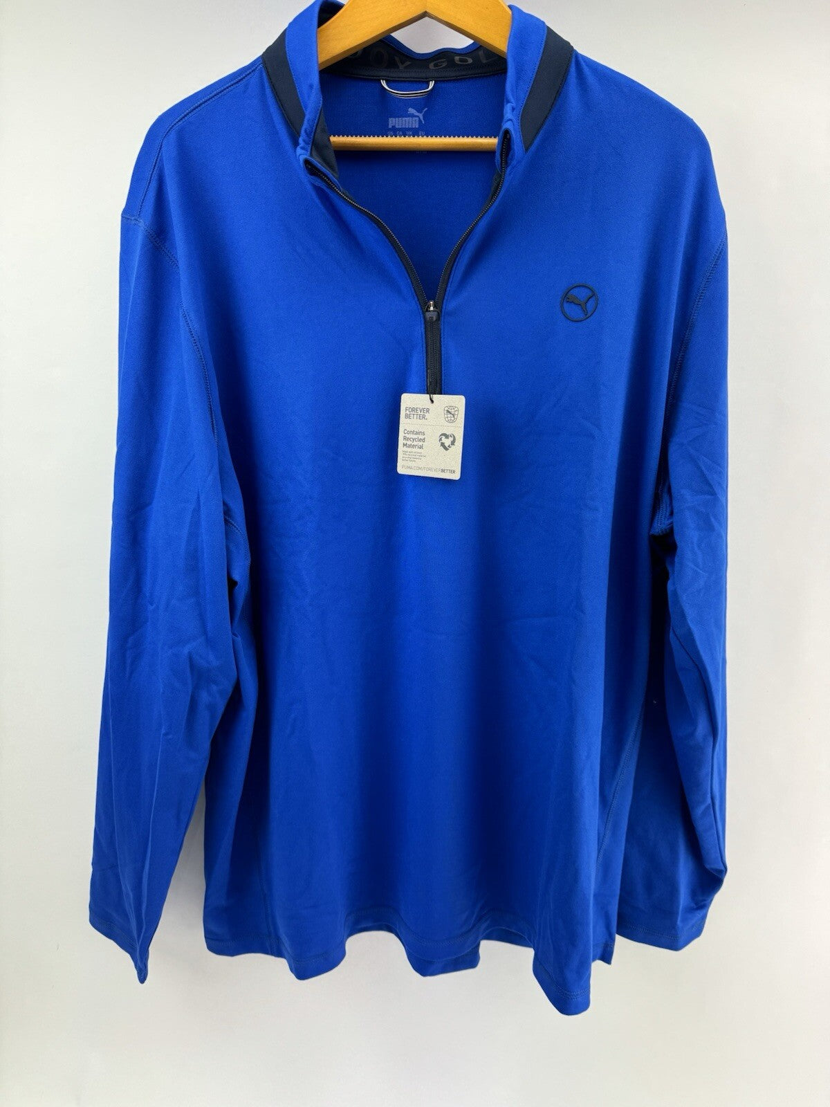 Puma Golf Mens Pullover 1/4 Lightweight /UK XXL /Blue /New /212250