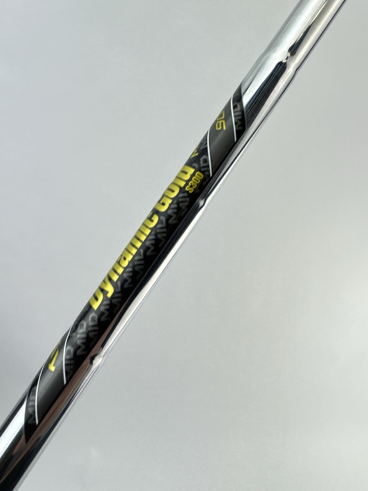 Dynamic Gold Mid 90 Iron Shaft Stiff Flex Steel 35.5” /0.370 Parallel /305752