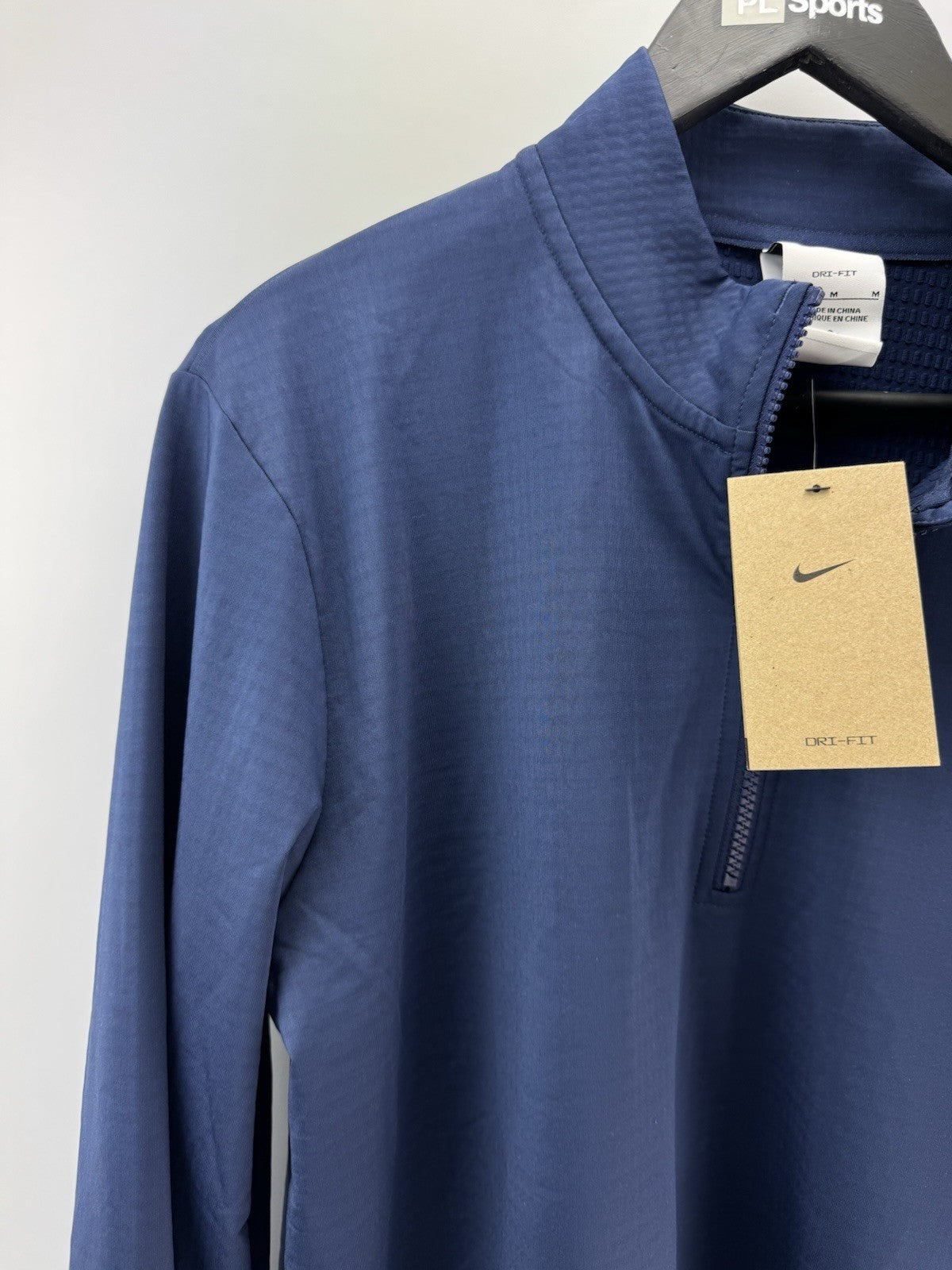 Nike Golf Pullover Victory 1/2 Zip /Light Grey /UK Medium /Navy /New /279602