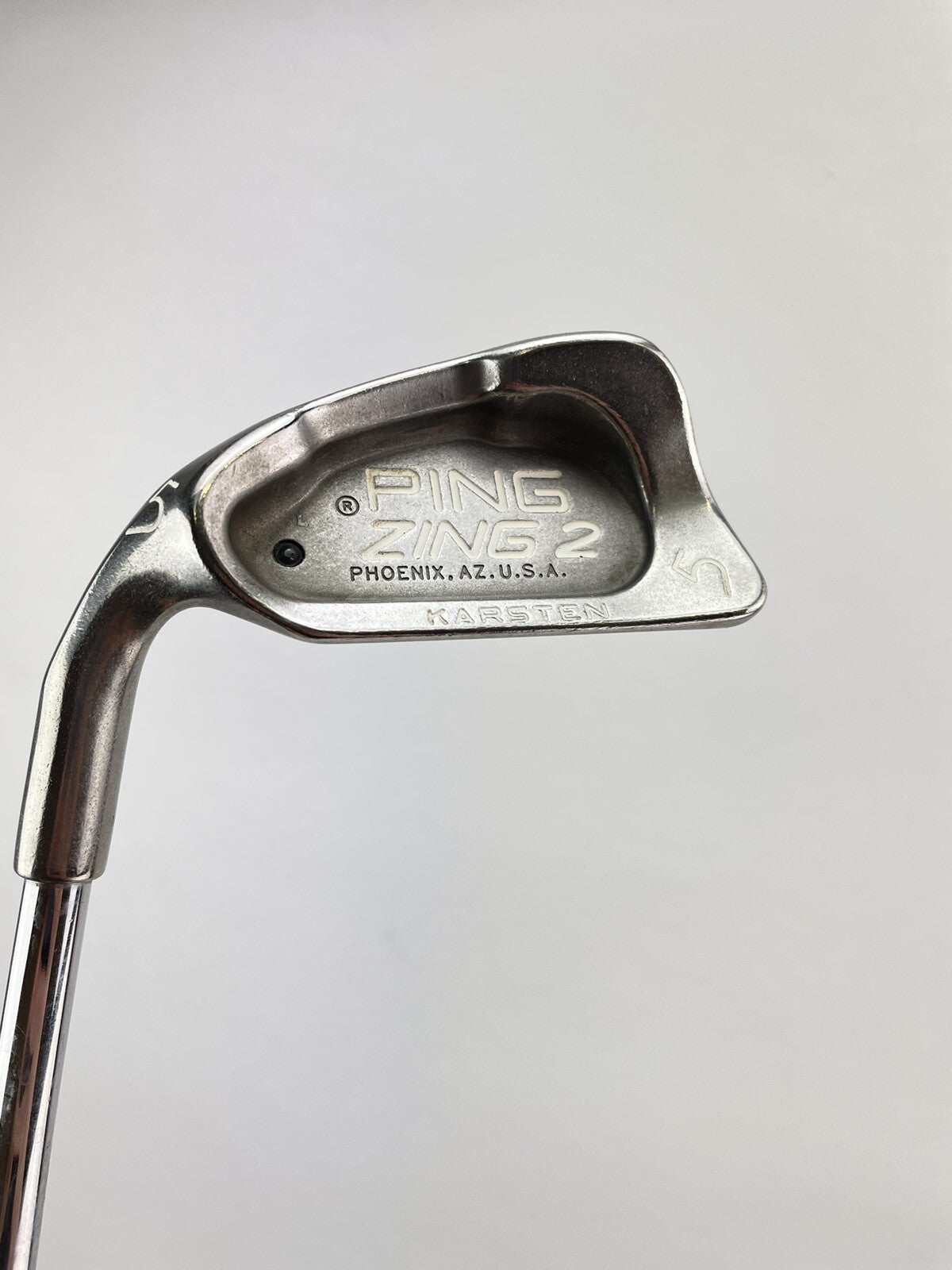 Ping Zing2 5 Iron Black Dot Stiff Flex Steel /Left Handed /New Grip /199862