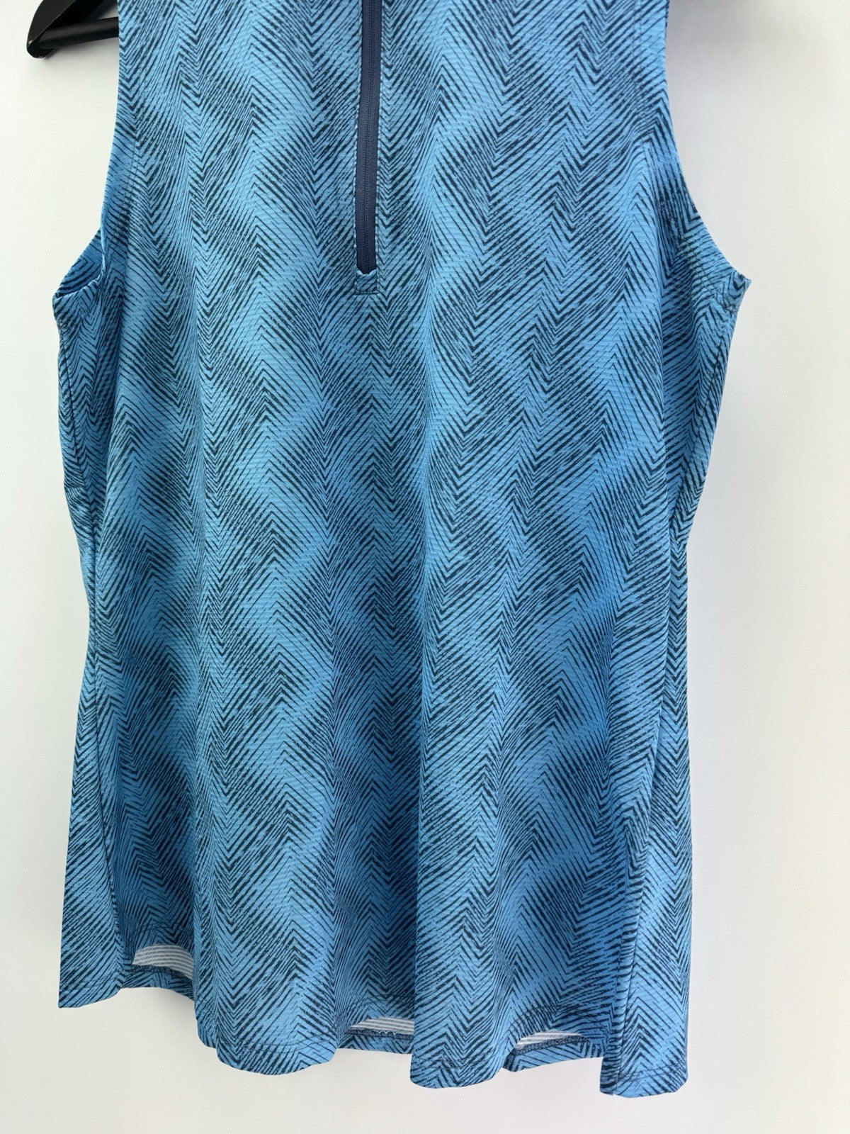 Ladies adidas Ultimate365 Ottoman Printed Sleeveless Polo Size UK Medium /309752