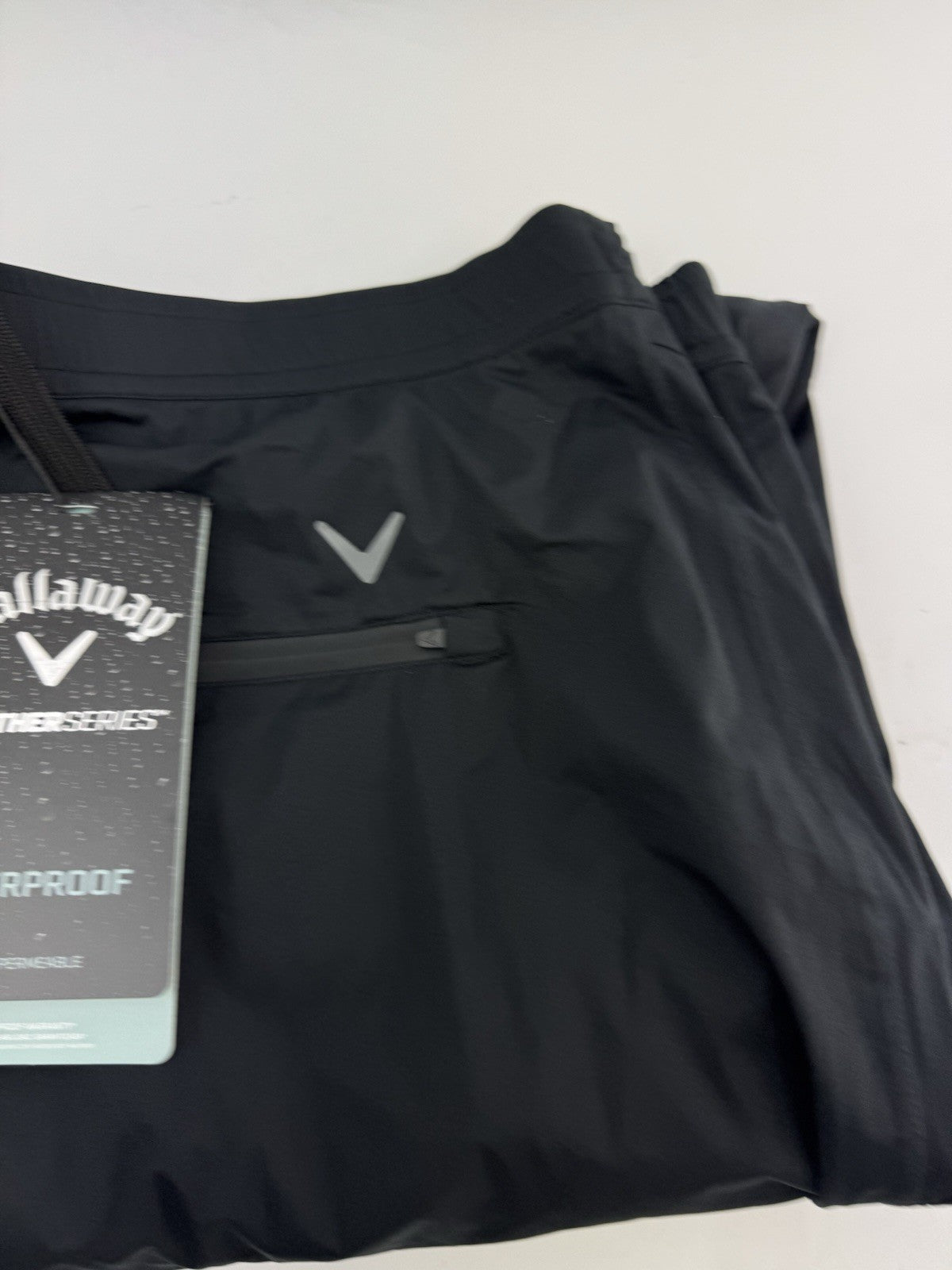 Callaway Stormlite Waterproof Trousers Mens /Size XXL 31 Leg /Black /New /242263