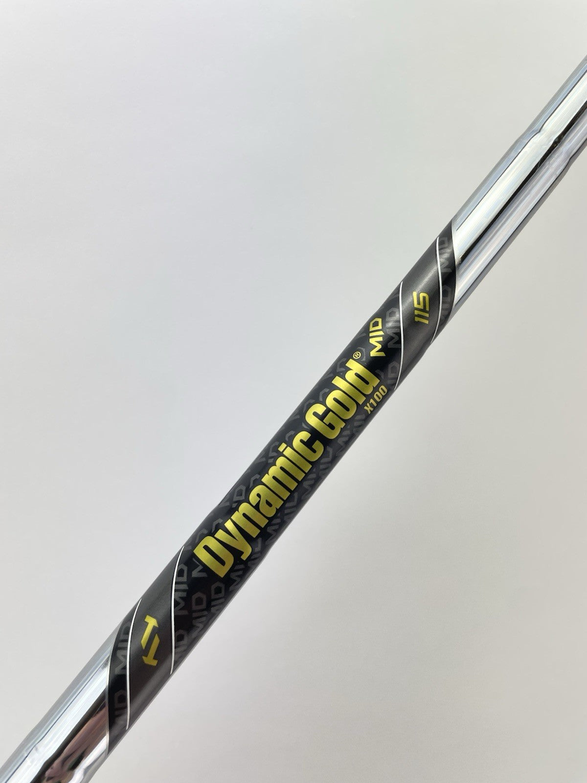 Dynamic Gold Mid 115 Iron Shaft X100 X Flex Steel 35.25” /0.355 Tapered /288374