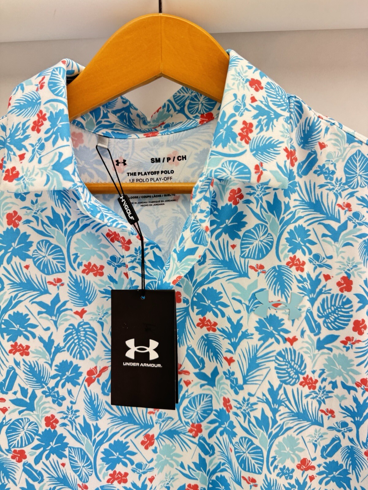 Under Armour Playoff 3.0 Men’s Polo Shirt Printed /UK Small /Loose Fit /199625