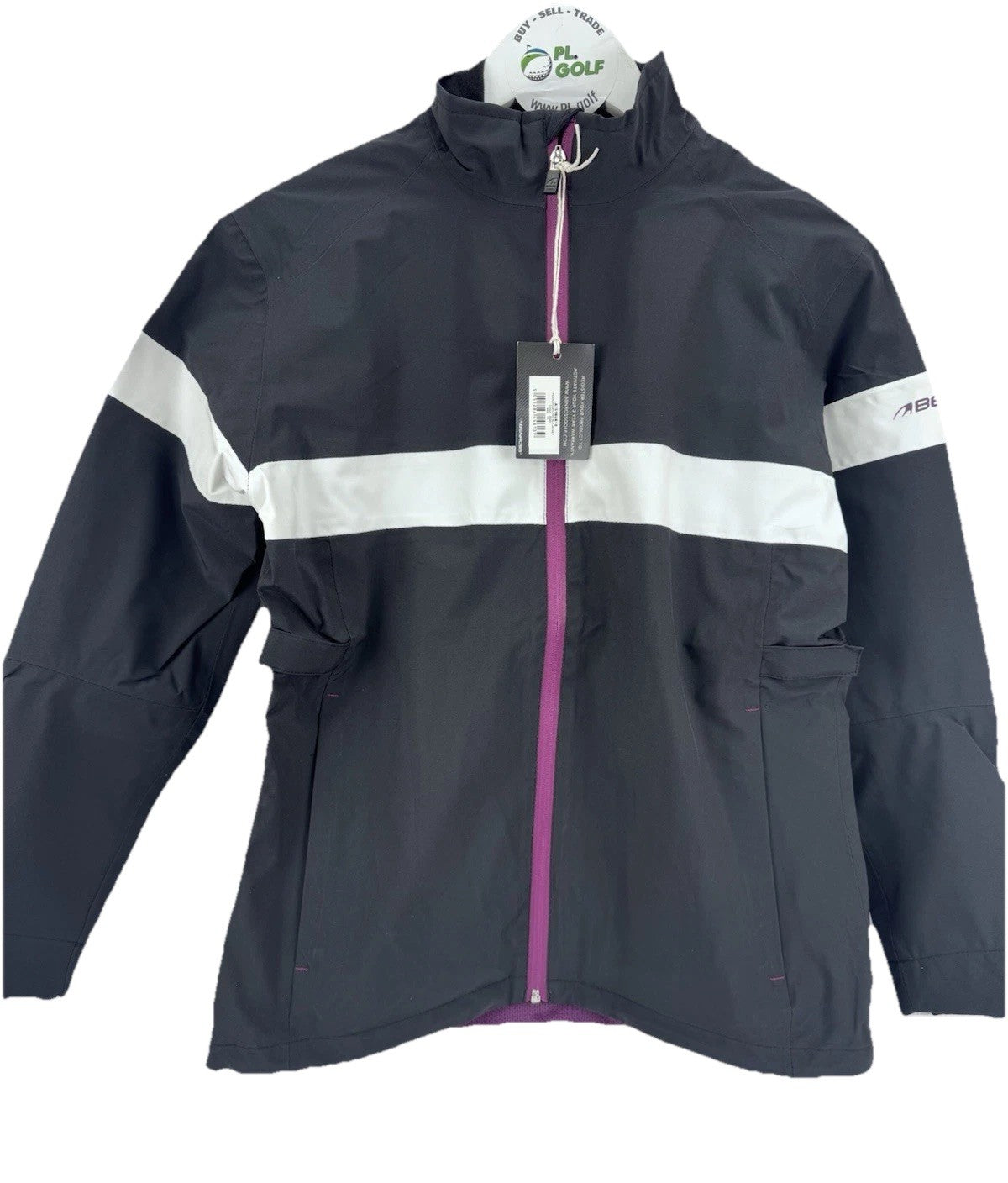 Ladies Benross Pearl Hydro Pro Black Rain Jacket UK Size 10/ Brand New/ 318070